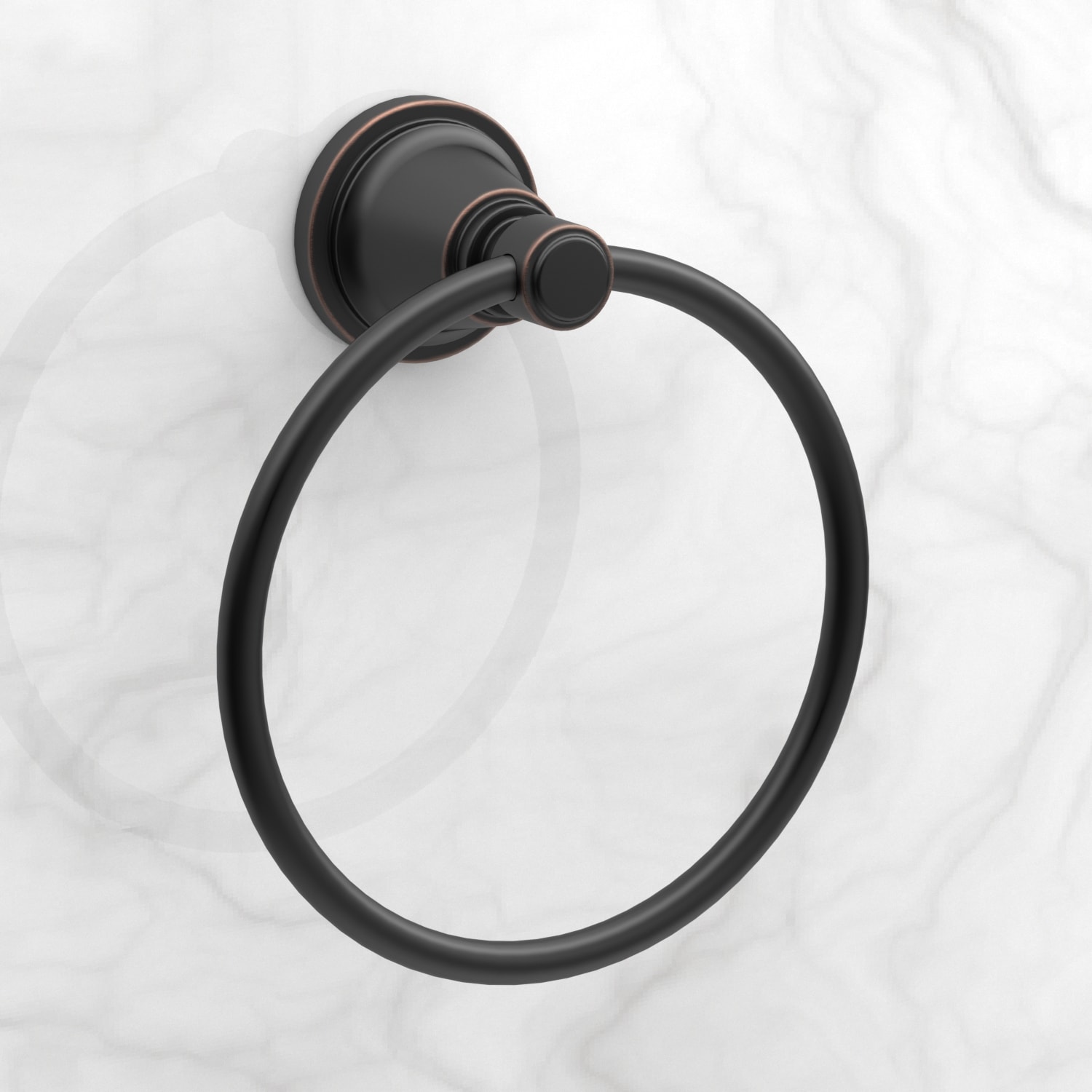 Aro para Toalla de Pared en Bronce Frotado con Aceite Townley de allen + roth