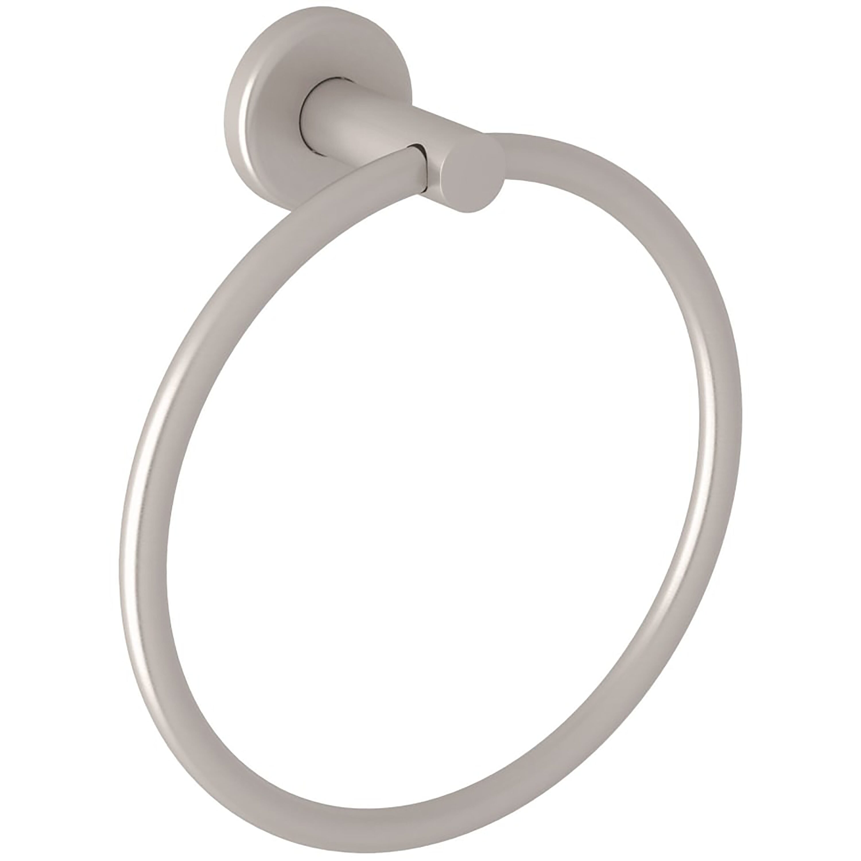 Argolla de toalla individual para montaje en pared en níquel satinado Rohl LO4STN