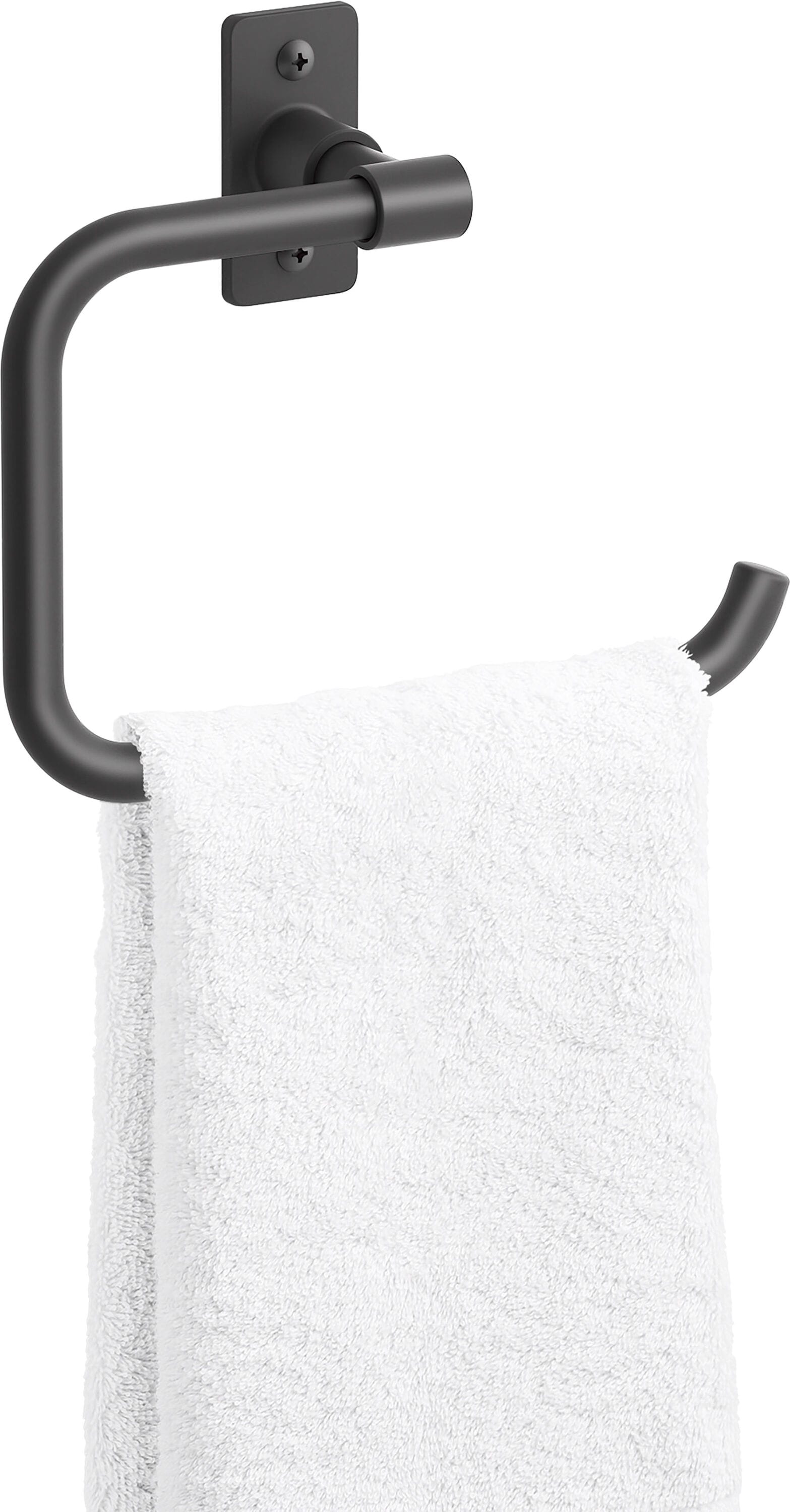 Aro de Toalla Individual de Montaje en Pared en Negro Mate KOHLER Castia by Studio McGee