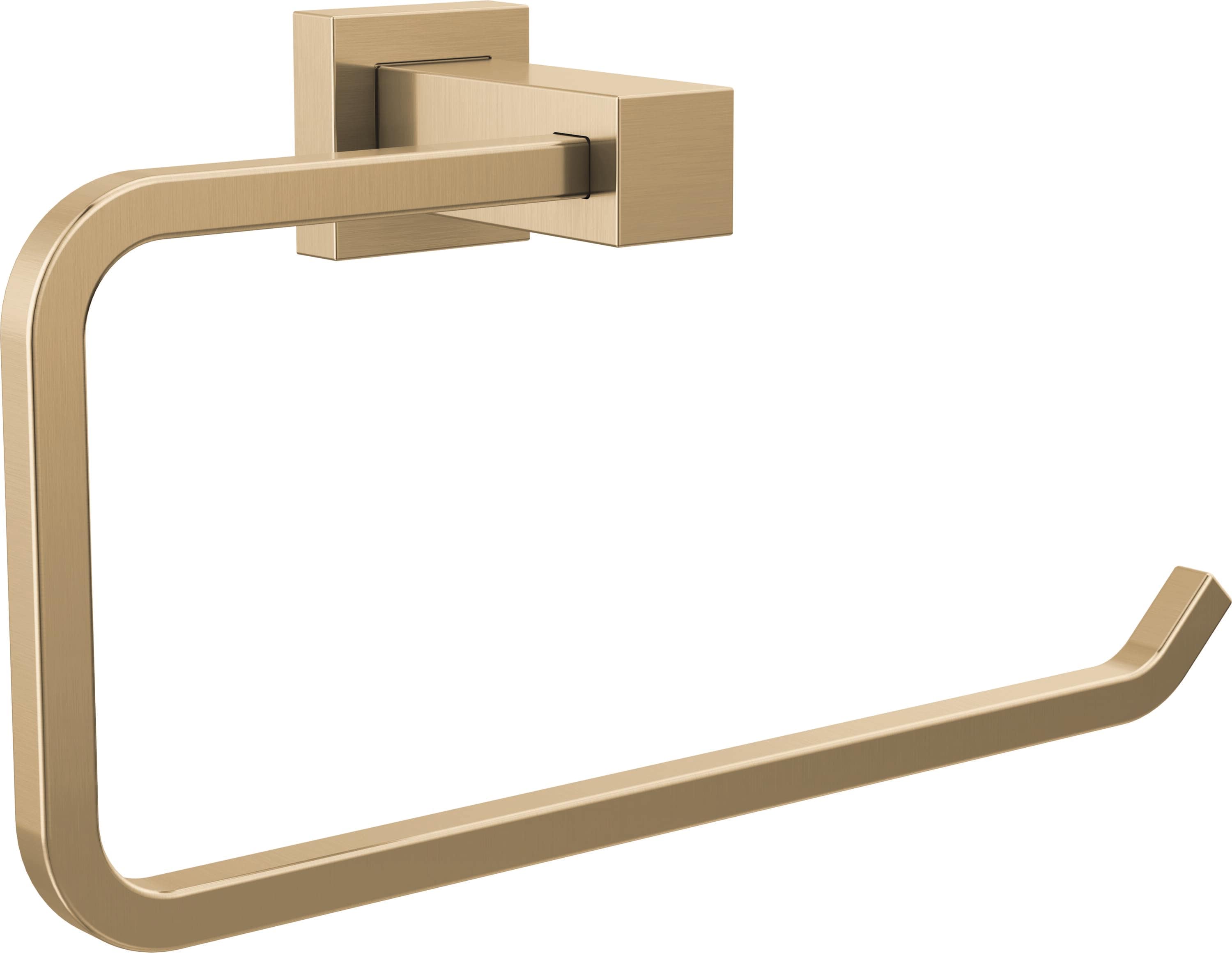 Argolla de toalla individual para montaje en pared Delta Velum en bronce champagne