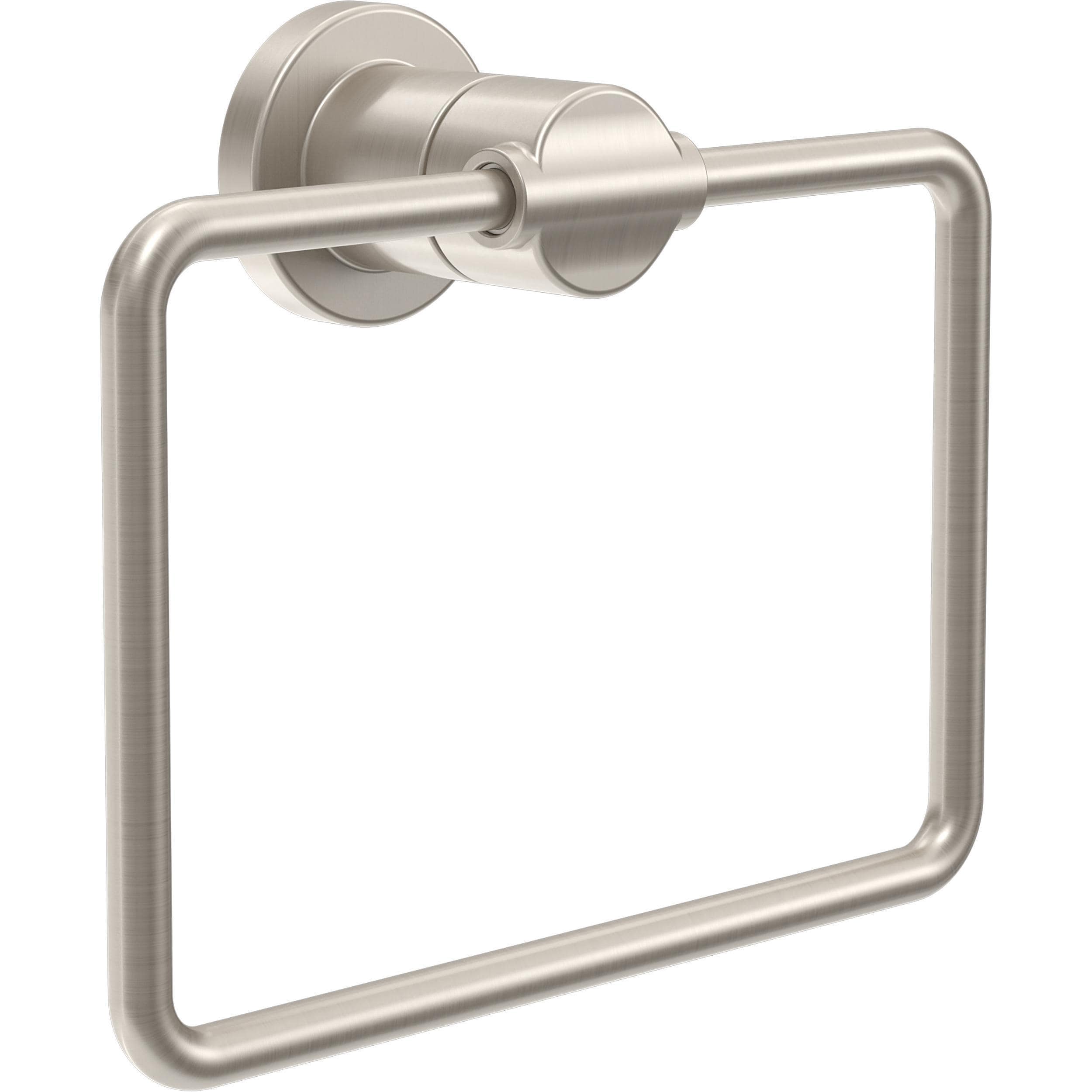 Soporte para toalla individual de montaje en pared en níquel cepillado SpotShield de Delta Nicoli NIC46-DN