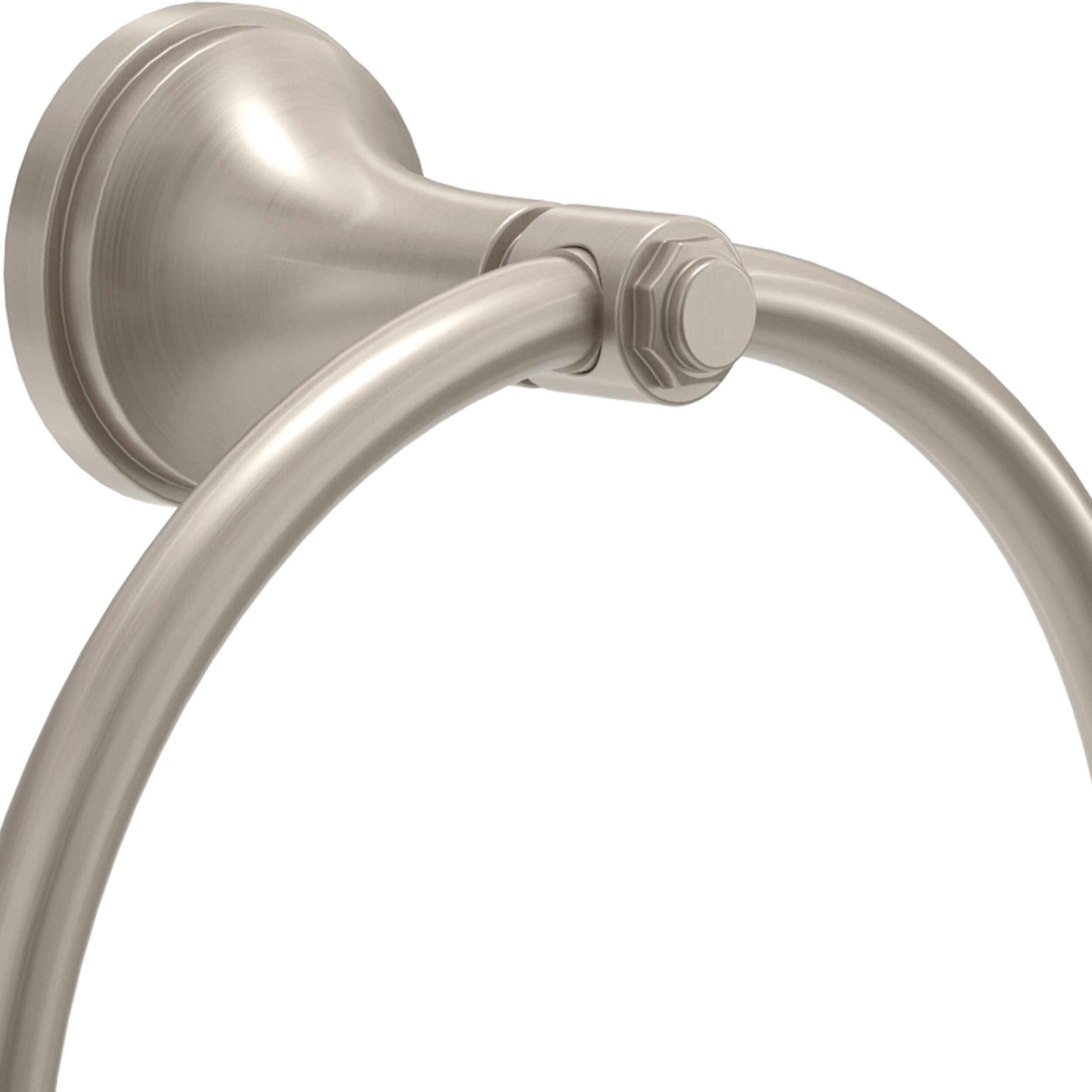 Anillo de Toalla Individual para Montaje en Pared Satinado de Níquel - Franklin Brass Woodruff