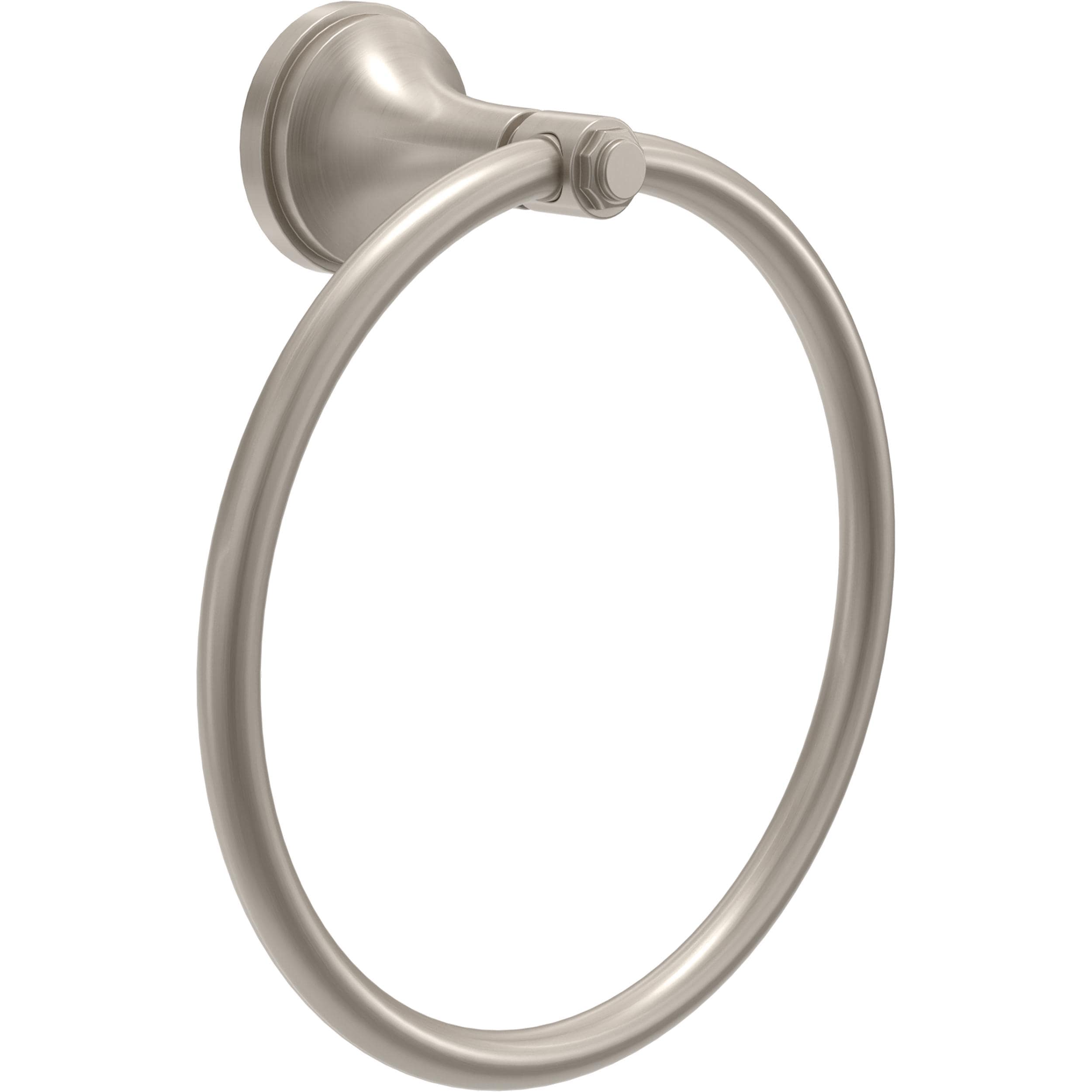 Anillo de Toalla Individual para Montaje en Pared Satinado de Níquel - Franklin Brass Woodruff