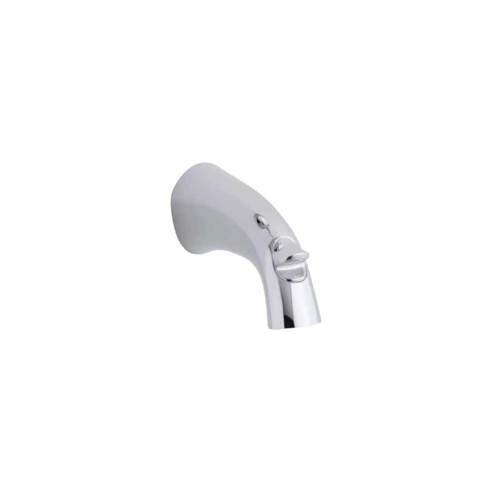 Boquilla de bañera cromada brillante de ajuste universal con desviador KOHLER 45131-CP