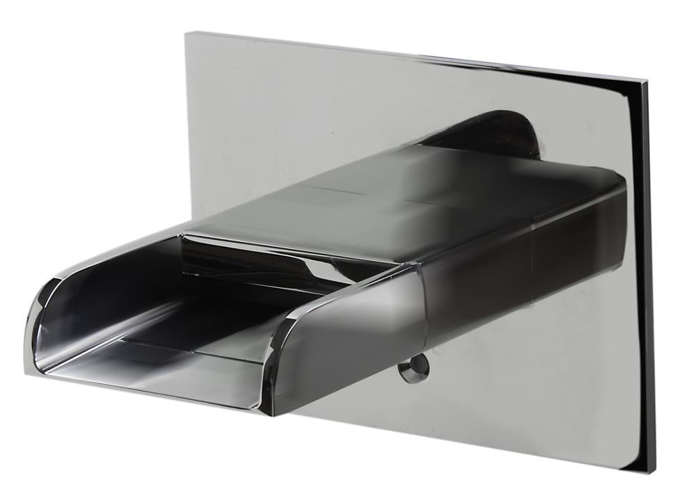 Caño para Bañera de Cromo Pulido de ALFI (incluye placa decorativa) AB5901-PC