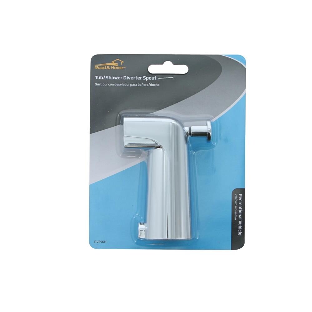 Caño para bañera de ajuste universal con diverter en cromo pulido Road & Home RVP031