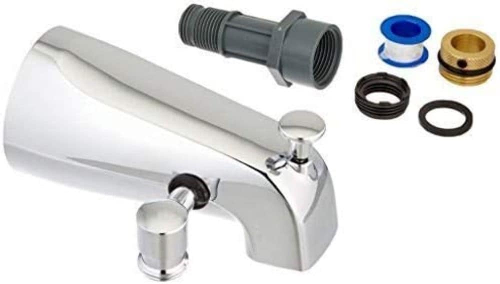 Caño para bañera con desviador, ajuste universal, cromado Delta U1072-PK