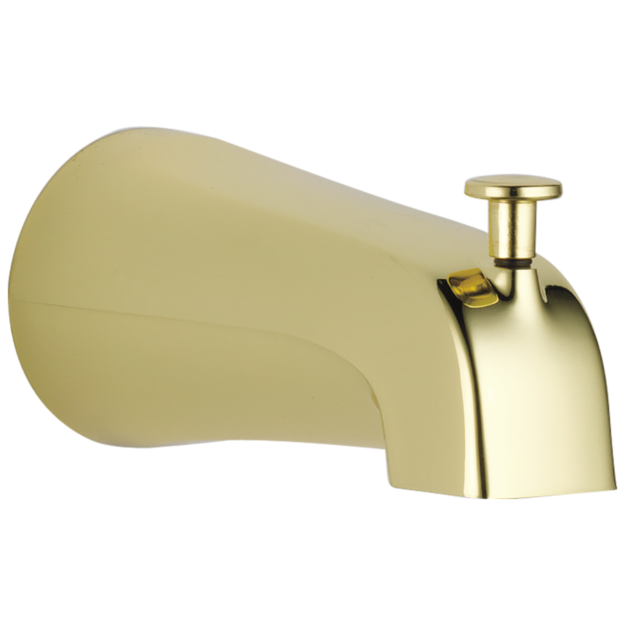 Caño de bañera universal de latón pulido Delta con desviador U1075-PB-PK