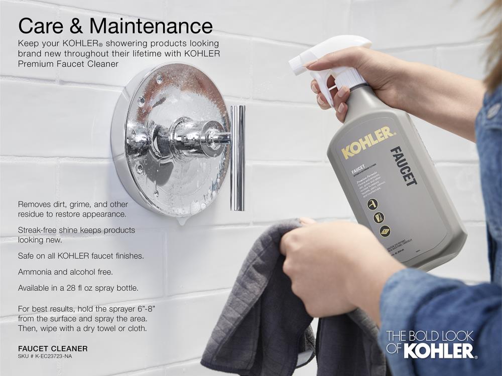 

Caño de bañera con desviador de ajuste universal en cromo pulido Coralais KOHLER 15136-S-CP