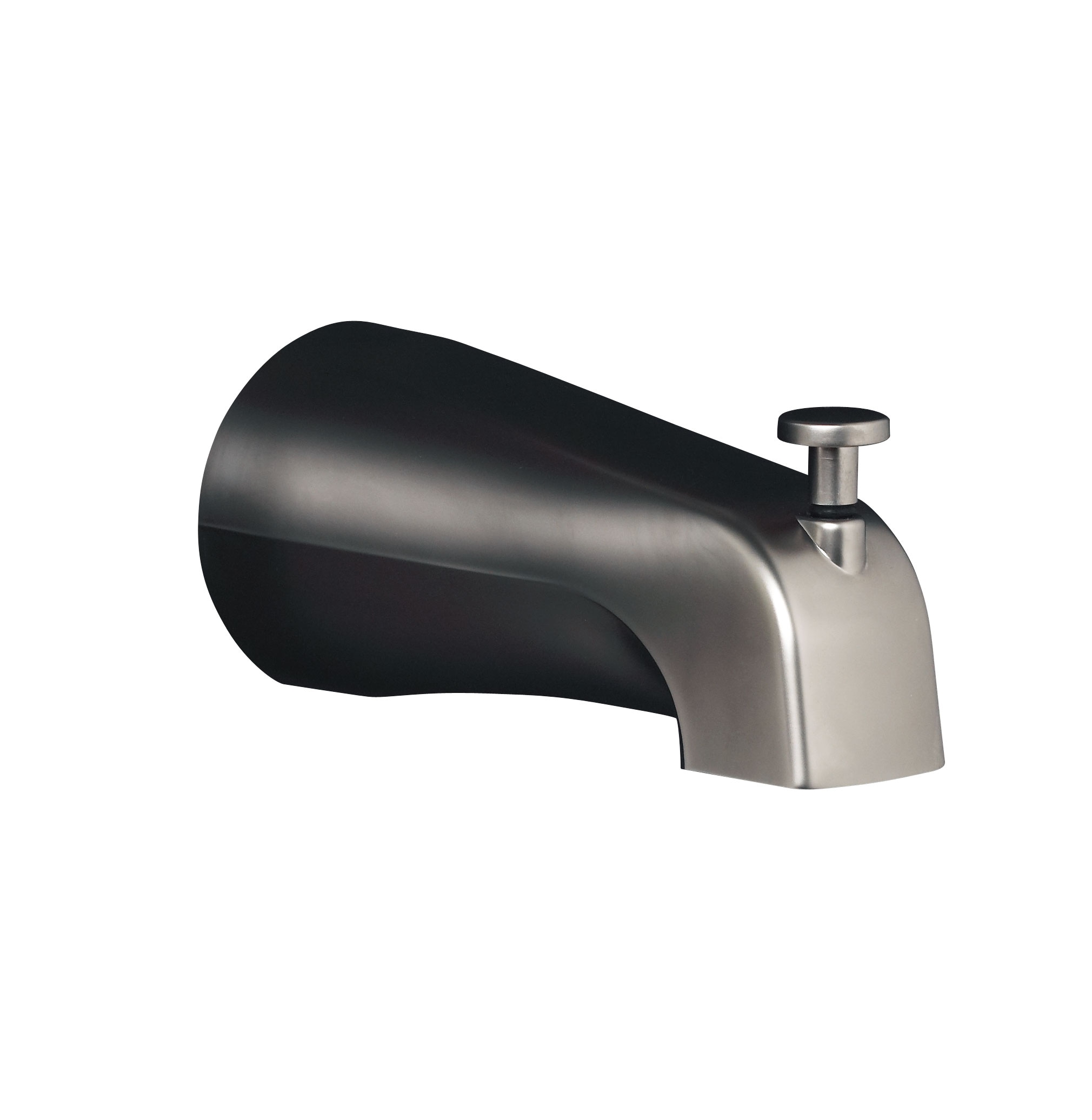 Caño de bañera de montaje en pared Kohler Coralais con desviador ajustable de montaje universal 15136-BN