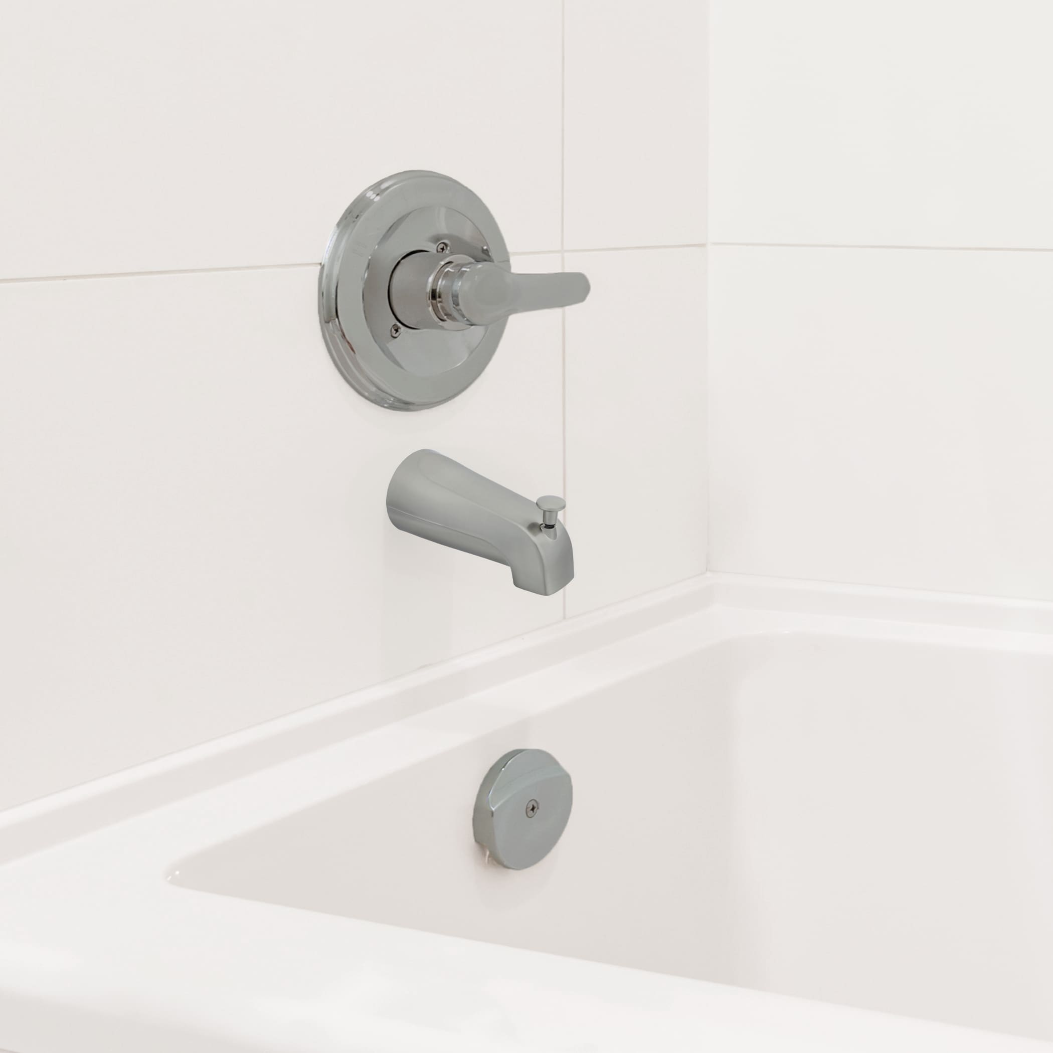Caño para bañera con desviador, acabado en níquel cepillado - Ajuste universal Danco 89249