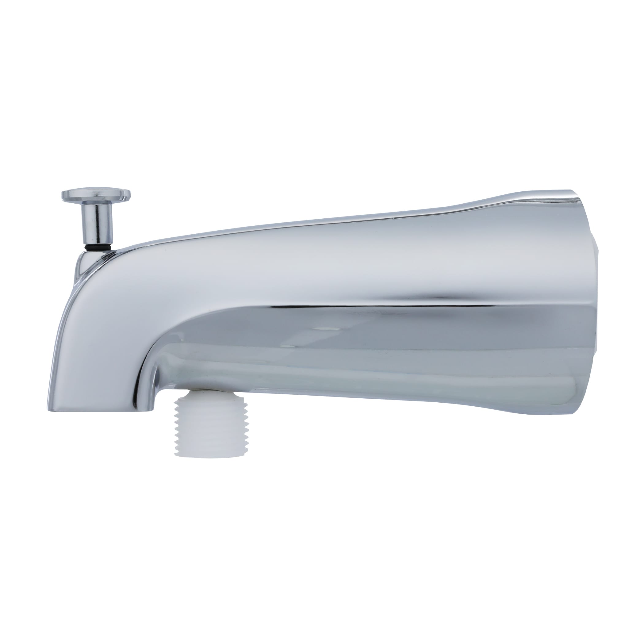 Caño de bañera cromado con desviador de ajuste universal Danco 89266