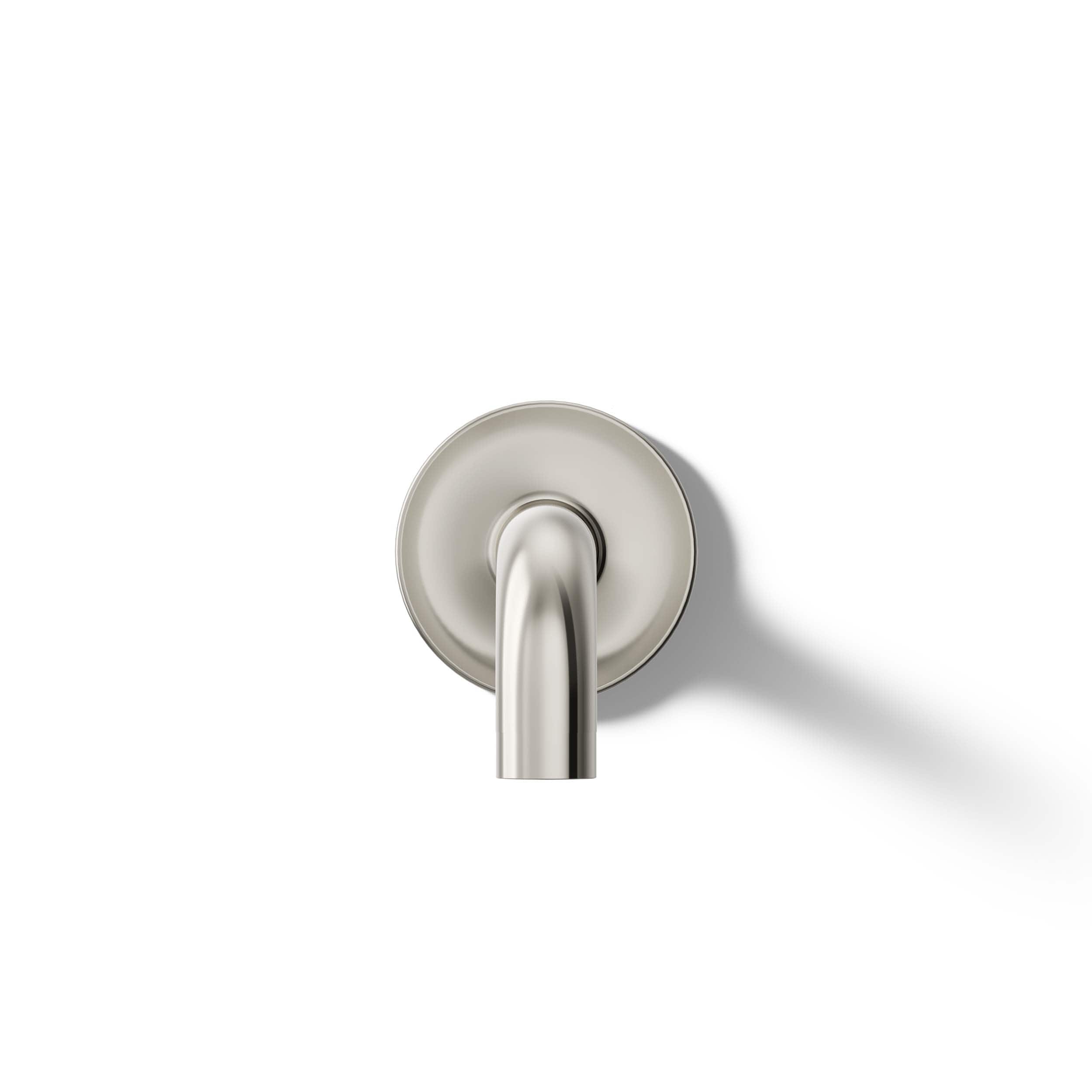 Caño para bañera de montaje en pared en níquel pulido vibrante Purist de KOHLER con ajuste universal - 14427-SN