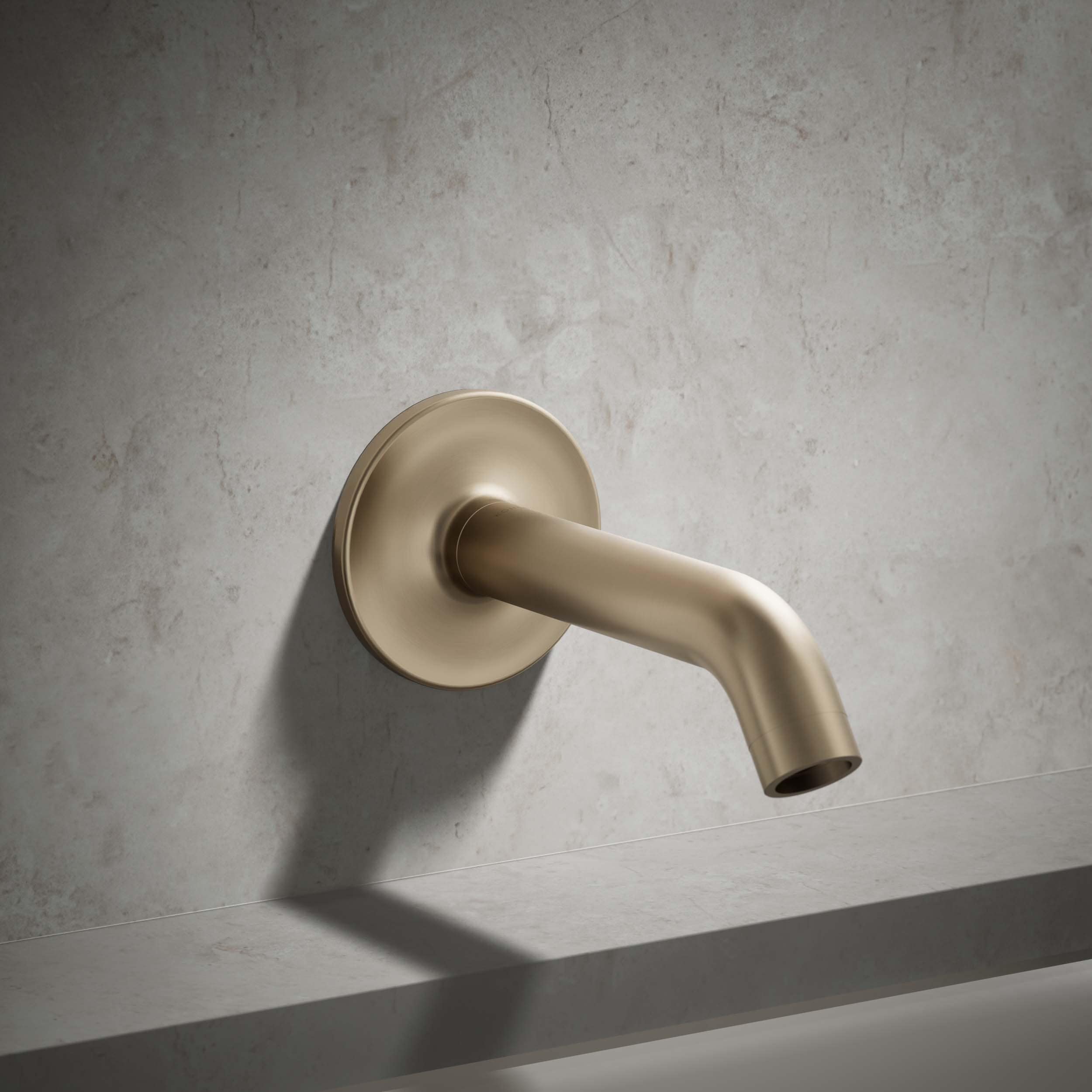 Caño para Bañera de Montaje en Pared en Bronce Cepillado Vibrante Purist de KOHLER