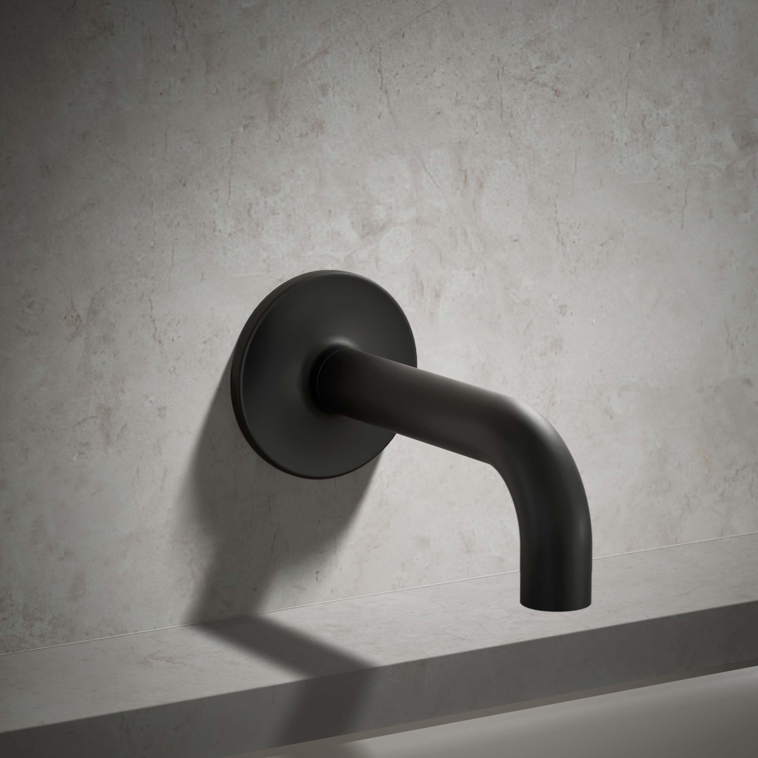 Caño de bañera en negro mate de KOHLER (incluye rosetón) K-14427-BL