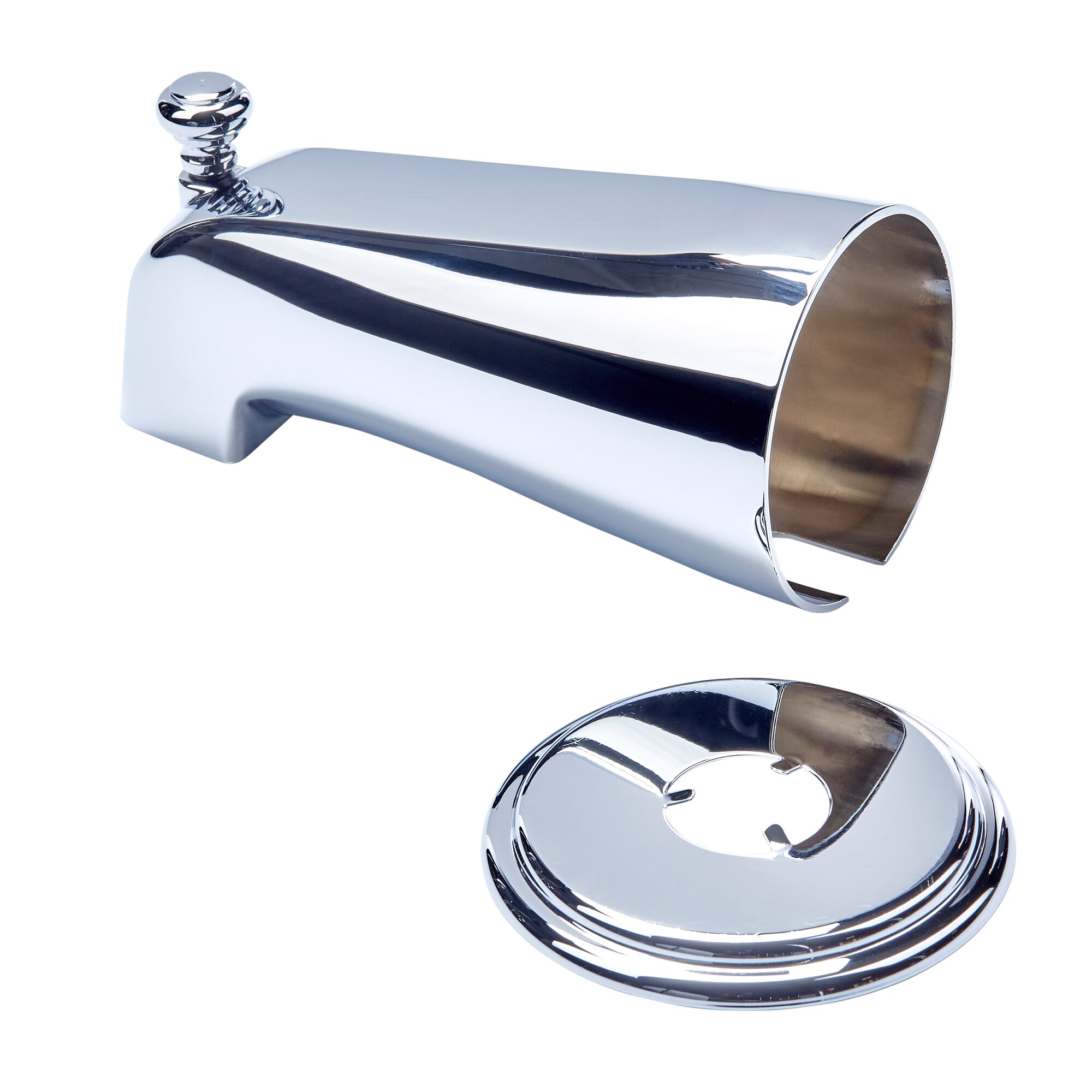 Caño de Bañera Universal de Cromo Pulido American Standard con Desviador (Incluye Placa Decorativa) 8888055.002
