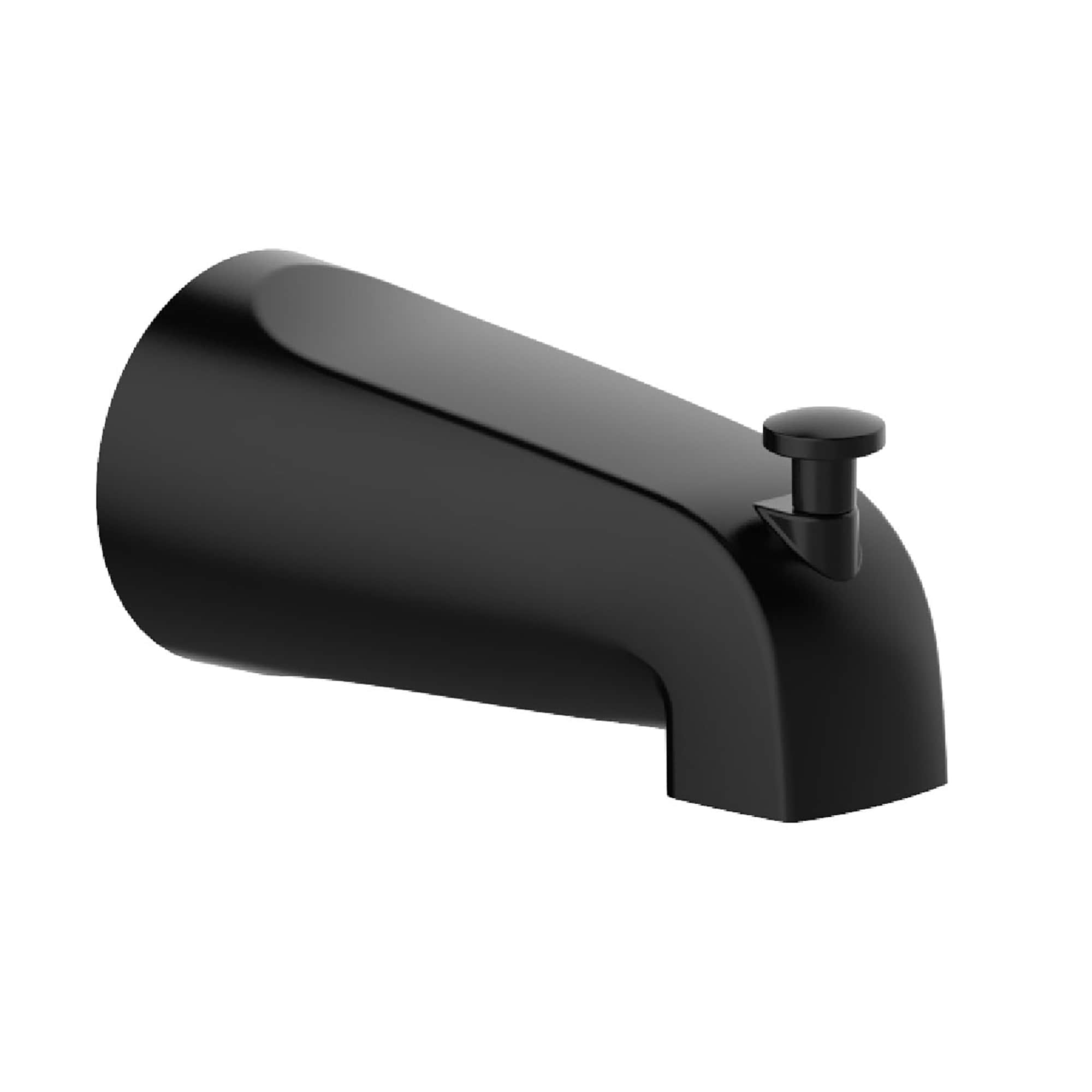 Mezcladora de bañera negra mate con desviador universal de Design House 595629
