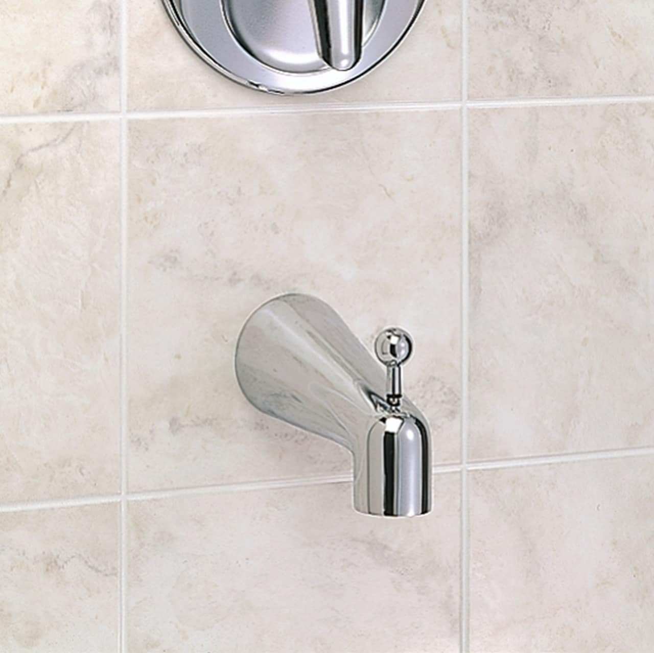 Caño de bañera universal con diverter en cromo pulido de American Standard