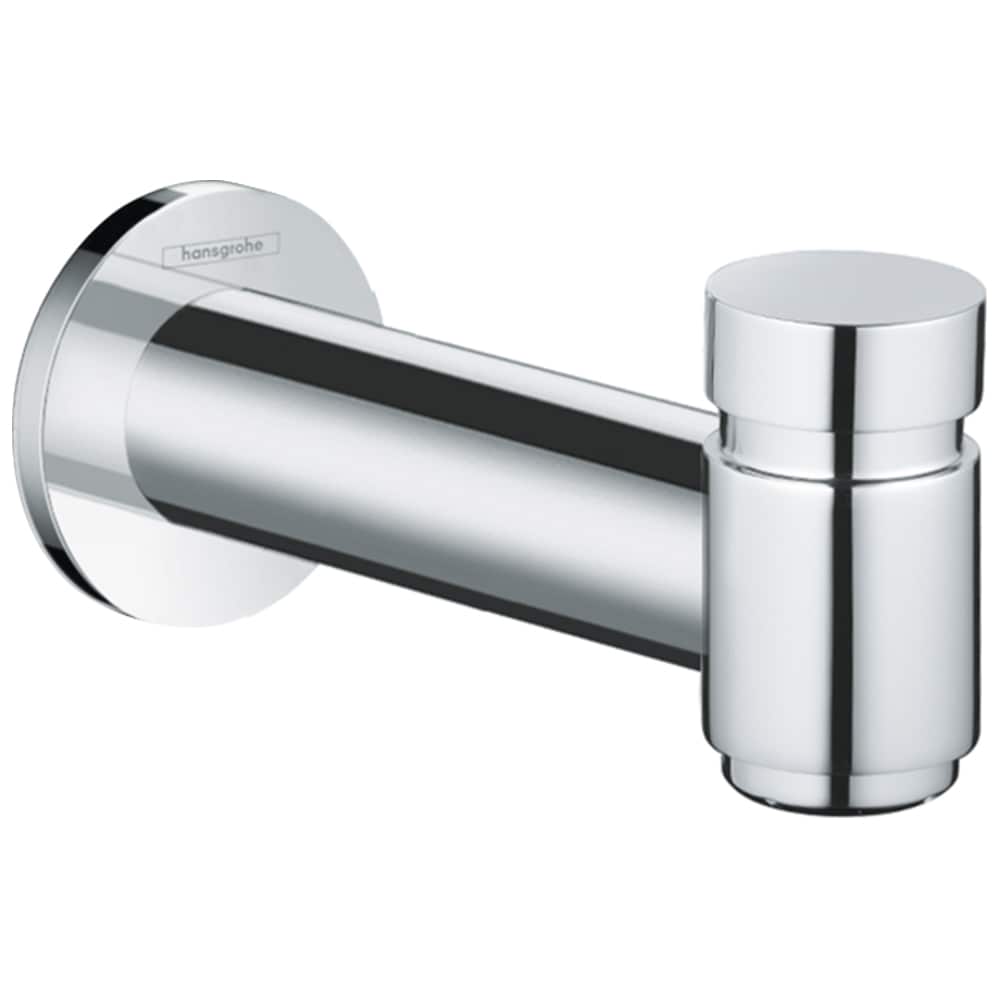Canuto de bañera cromado universal con desviador de Hansgrohe 72411001