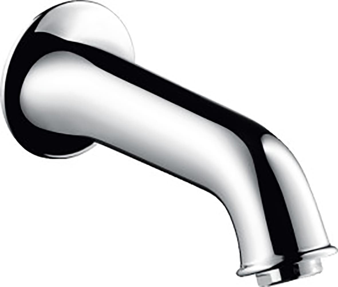Caño para bañera de ajuste universal en cromo de Hansgrohe (incluye embellecedor) 14148001