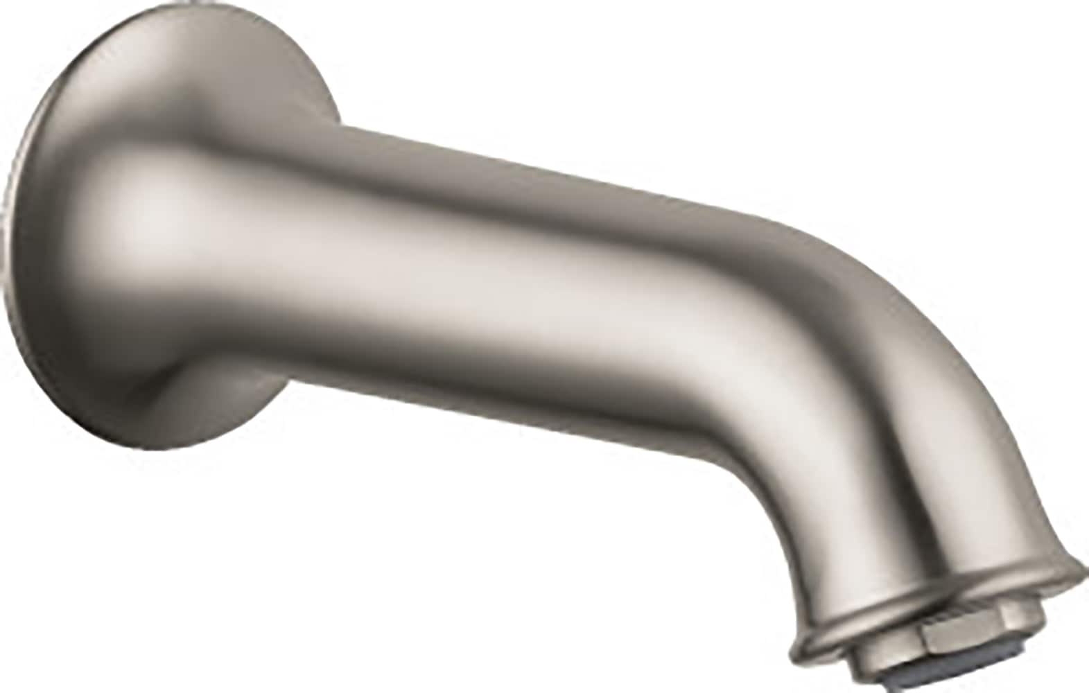 Caño para bañera con ajuste universal en níquel cepillado Hansgrohe 14148821