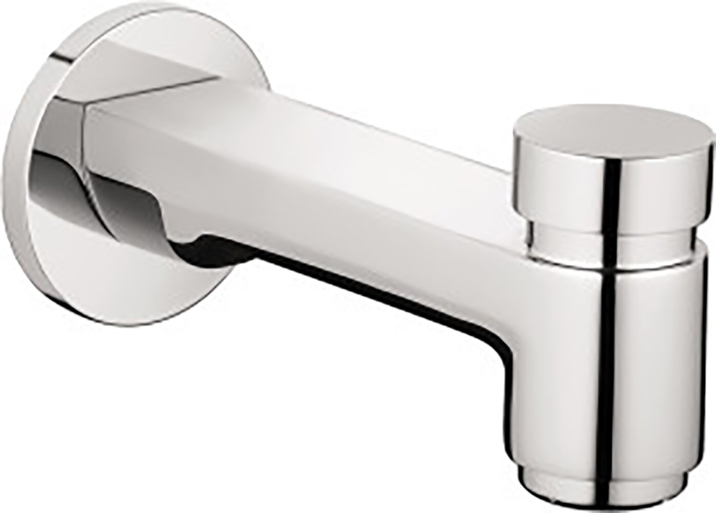 Caño para bañera de ajuste universal con desviador de cromo de Hansgrohe 14414001