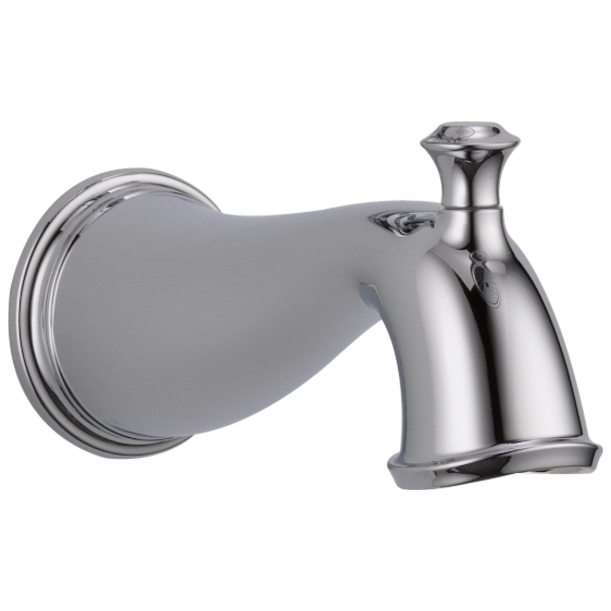 Caño para bañera de acero inoxidable con desviador de ajuste universal Delta RP72565