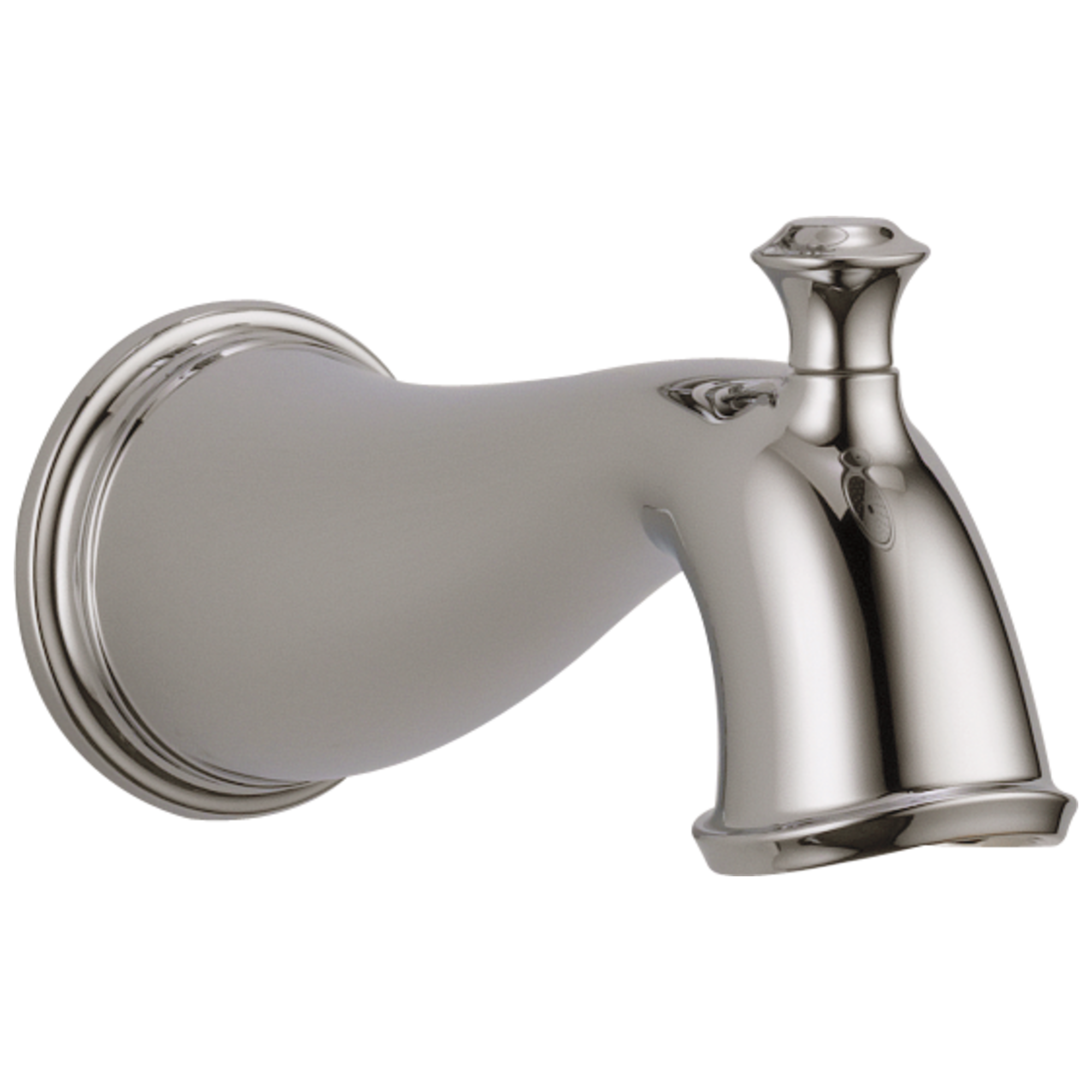 Caño para bañera con desviador de níquel pulido universal Delta RP72565PN