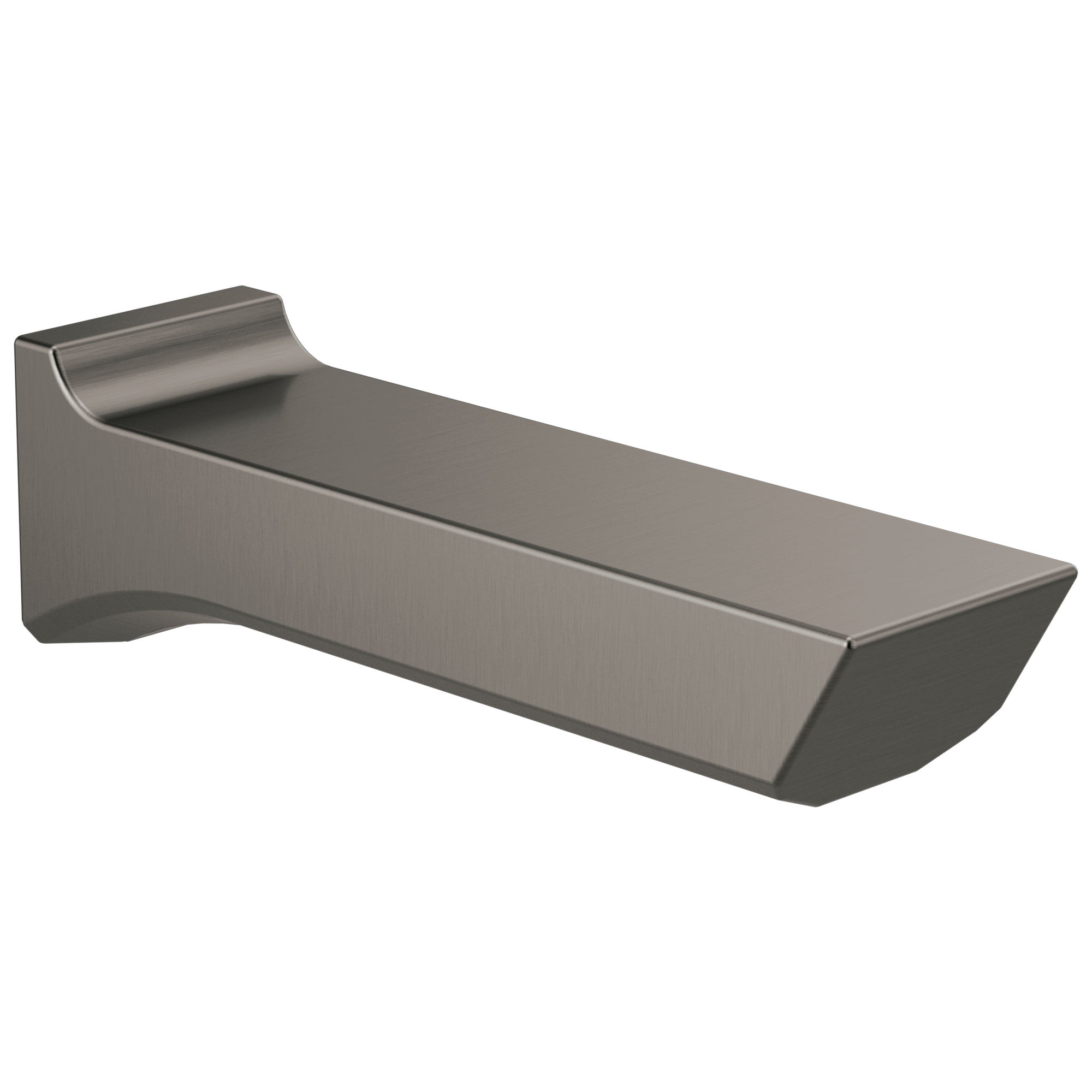 Caño de bañera negro de acero inoxidable de ajuste universal Lumicoat Delta RP90159KSPR.