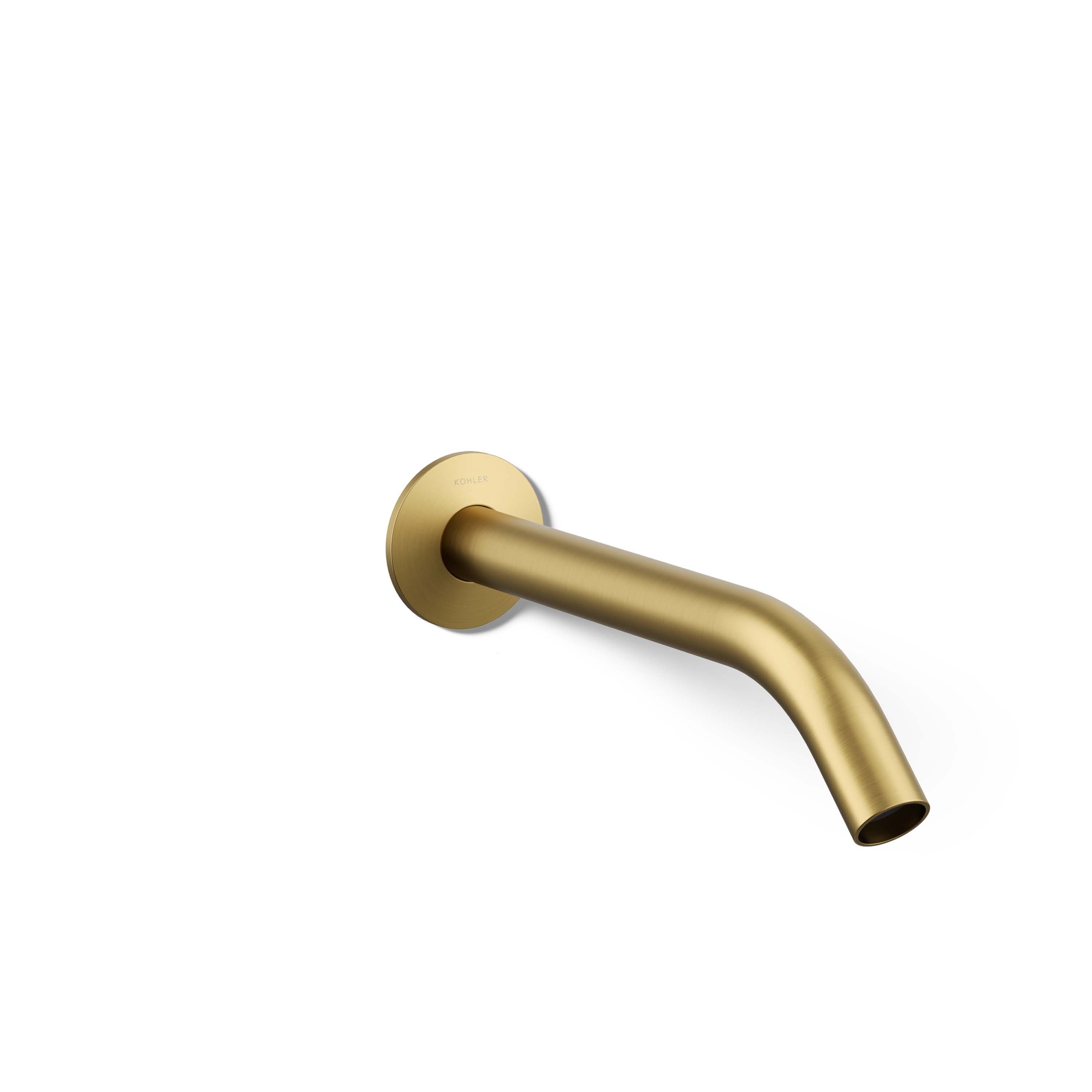 Caño para bañera de ajuste universal en latón moderno cepillado vibrante KOHLER (incluye placa de cubierta) K-T23890-2MB