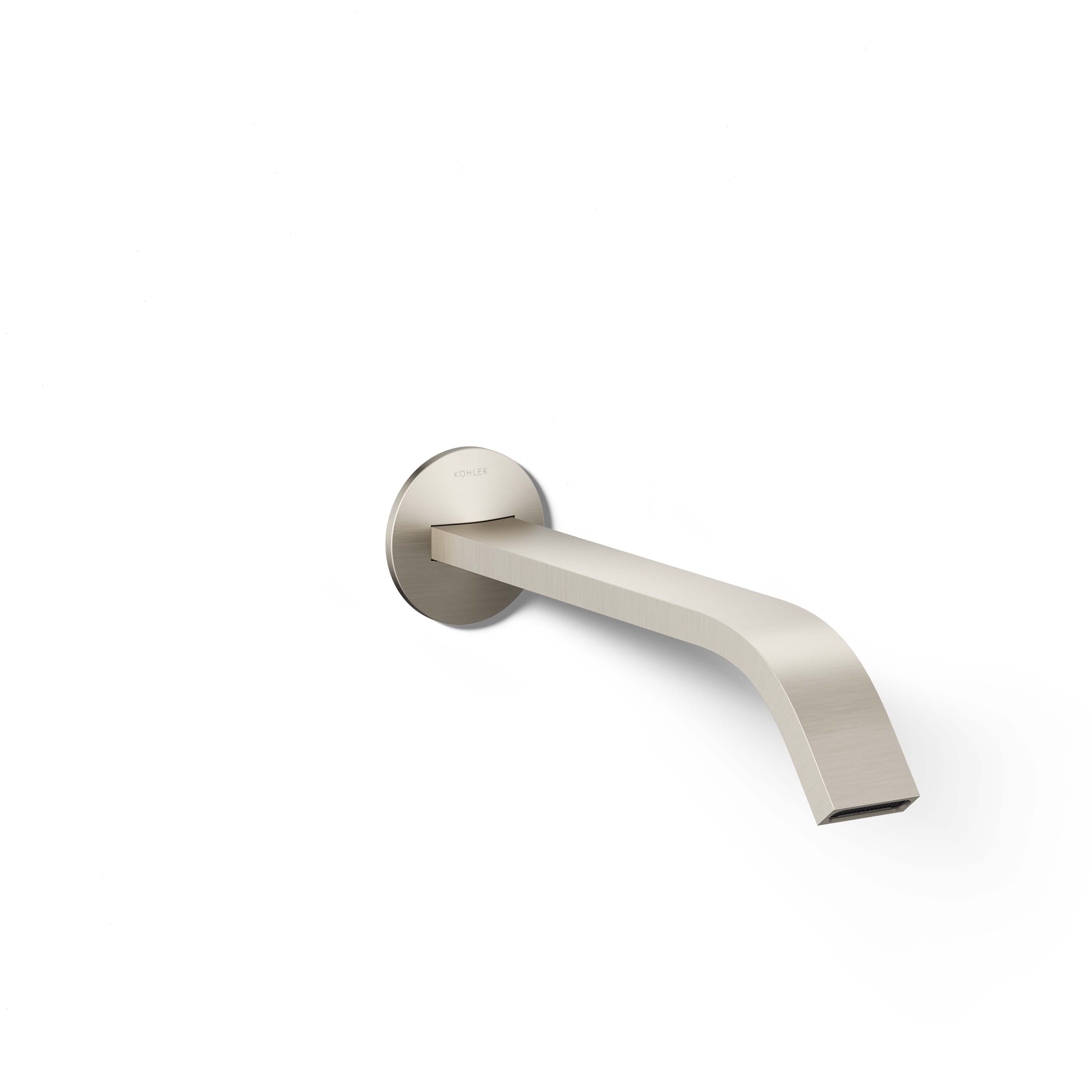 Caño de bañera universal en níquel cepillado vibrante KOHLER Components (incluye embellecedor)