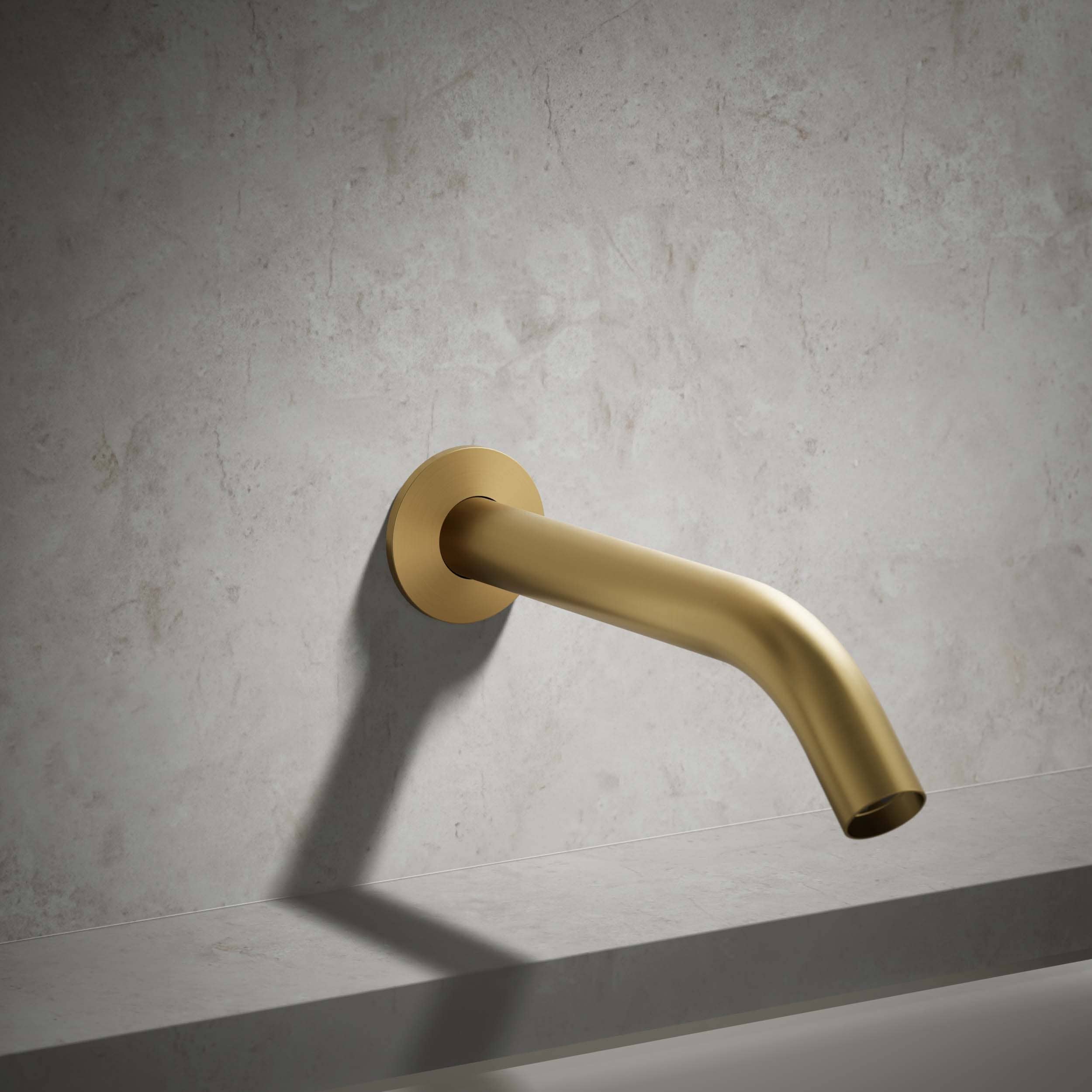 Caño de Bañera Universal Kohler en Latón Moderno Cepillado Vibrante