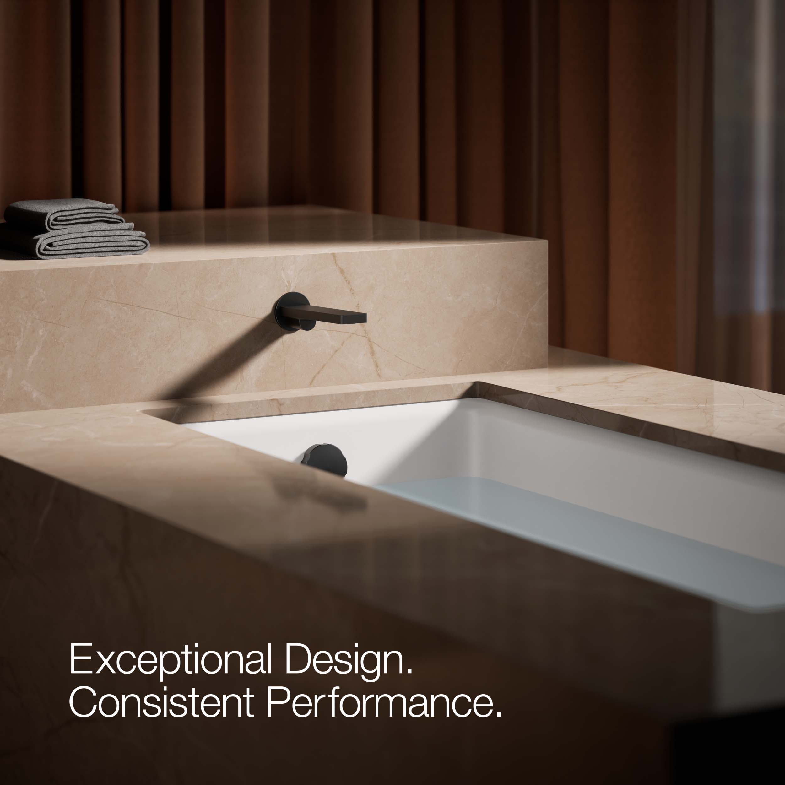 Boquilla de bañera de ajuste universal en negro mate KOHLER (incluye chapetón) K-73120-BL