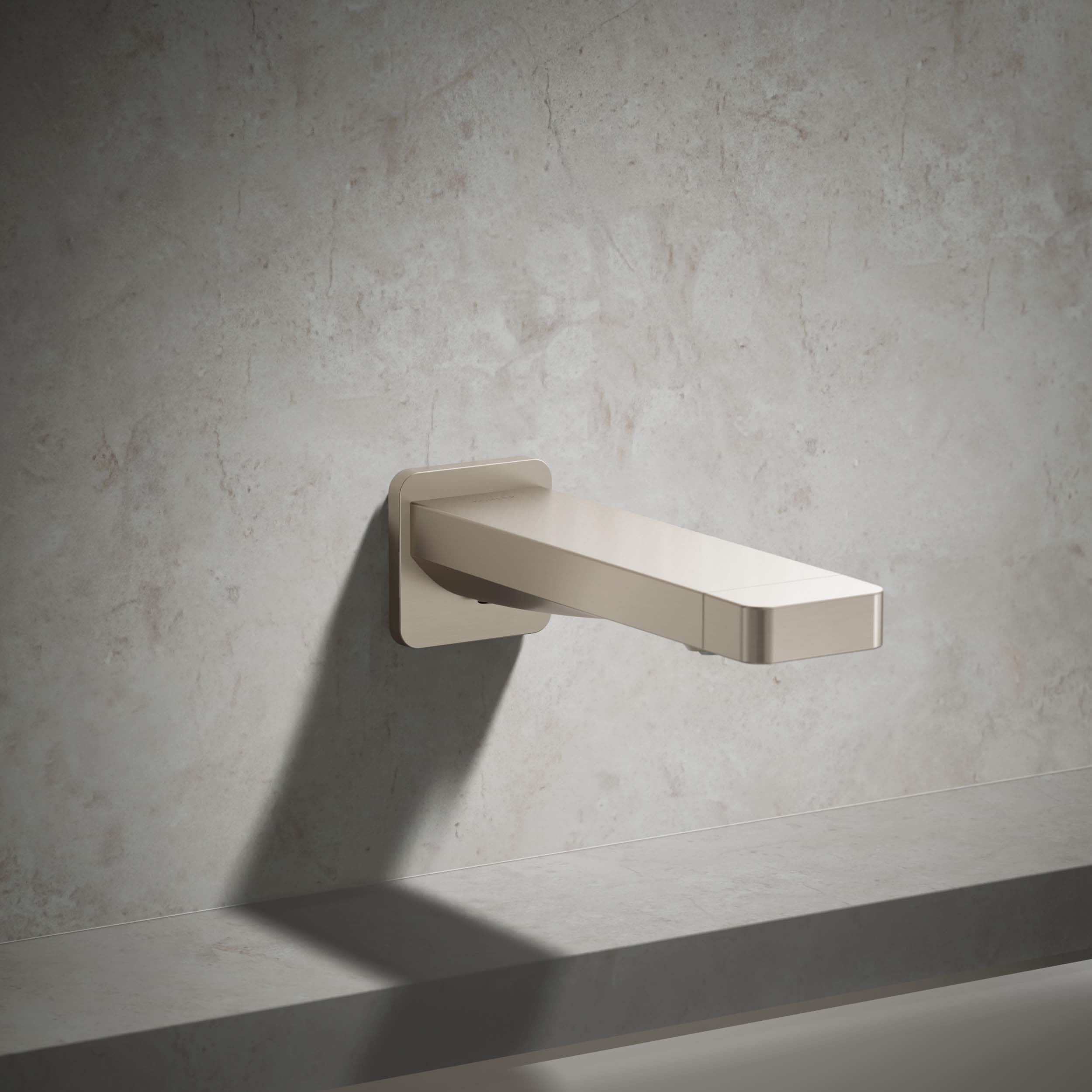 Caño para bañera con desviador en Níquel Cepillado Vibrante - Adaptación Universal (Incluye Regadera) K-23510-BN