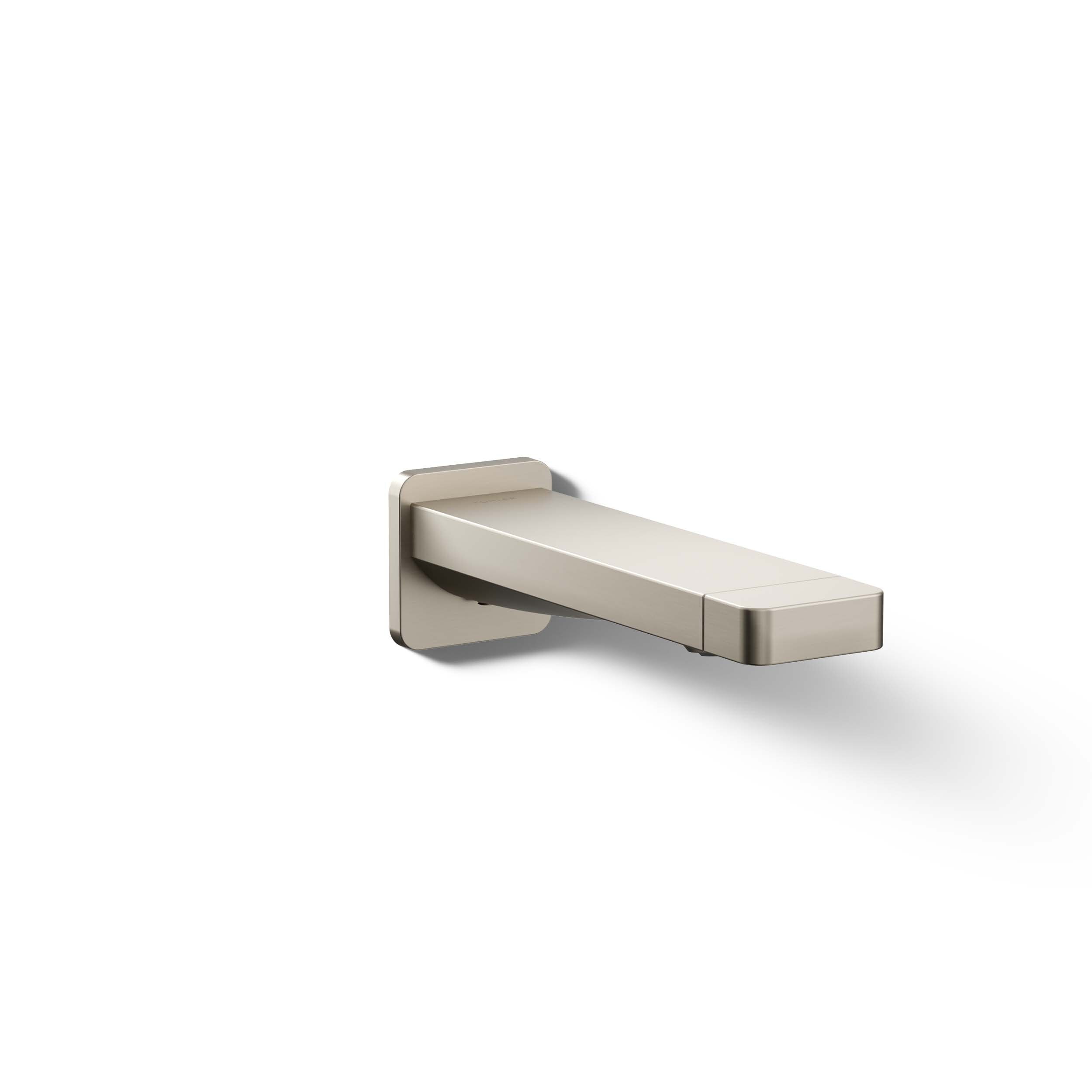Caño para bañera con desviador en Níquel Cepillado Vibrante - Adaptación Universal (Incluye Regadera) K-23510-BN
