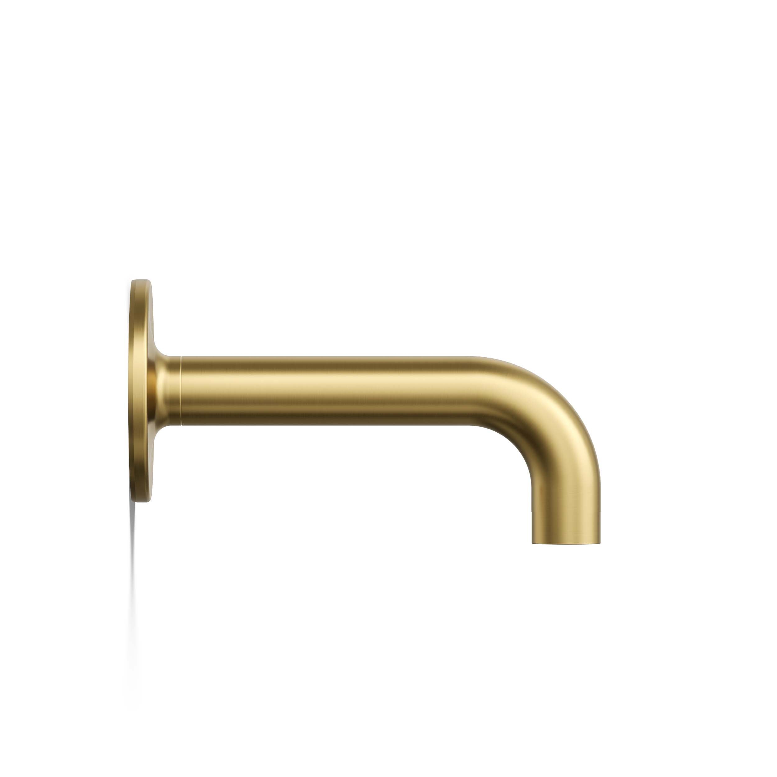 Caño para bañera adaptable de latón moderno cepillado vibrante KOHLER (incluye placa embellecedora) K-14427-2MB