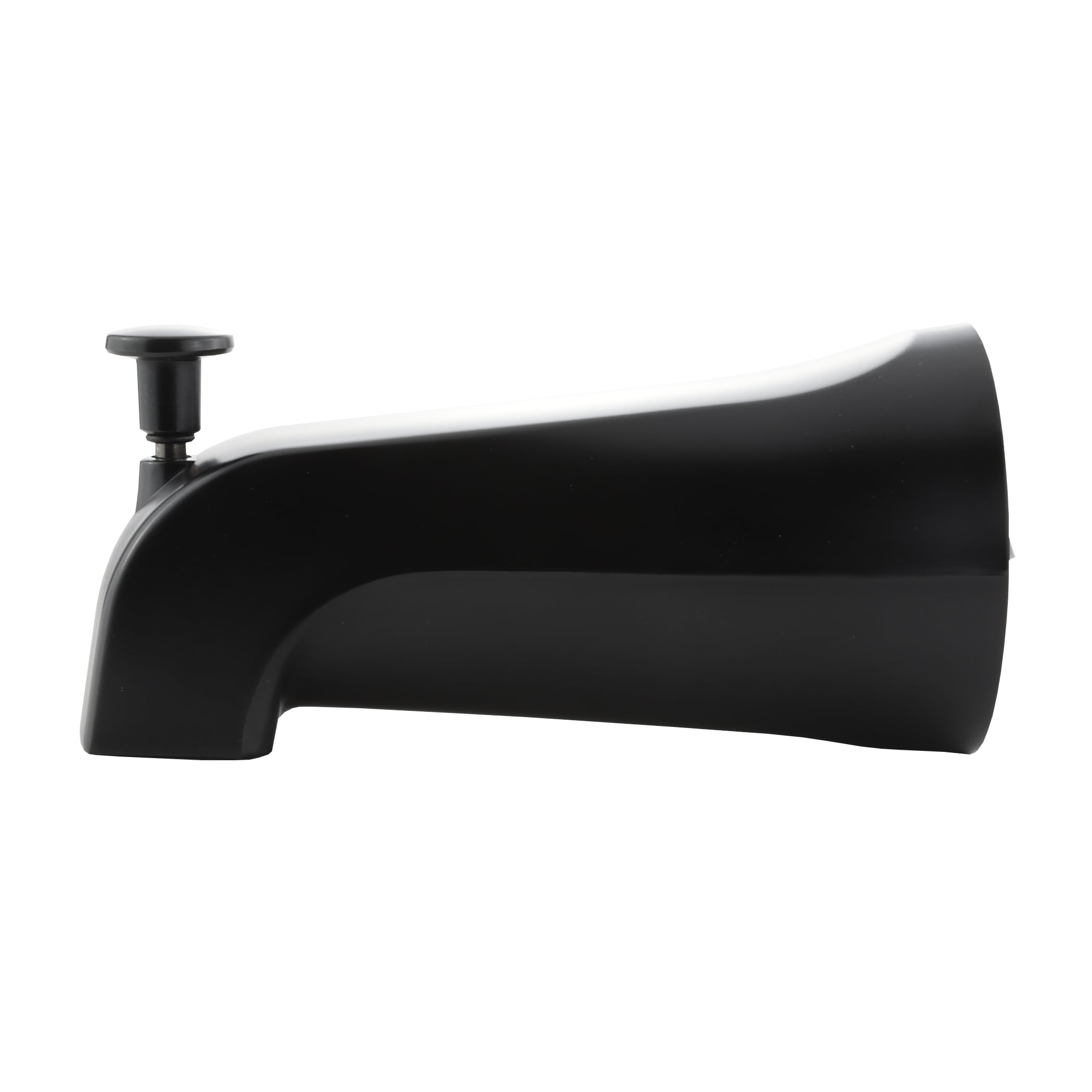 Boquilla de bañera de ajuste universal en negro mate con desviador Danco 11079