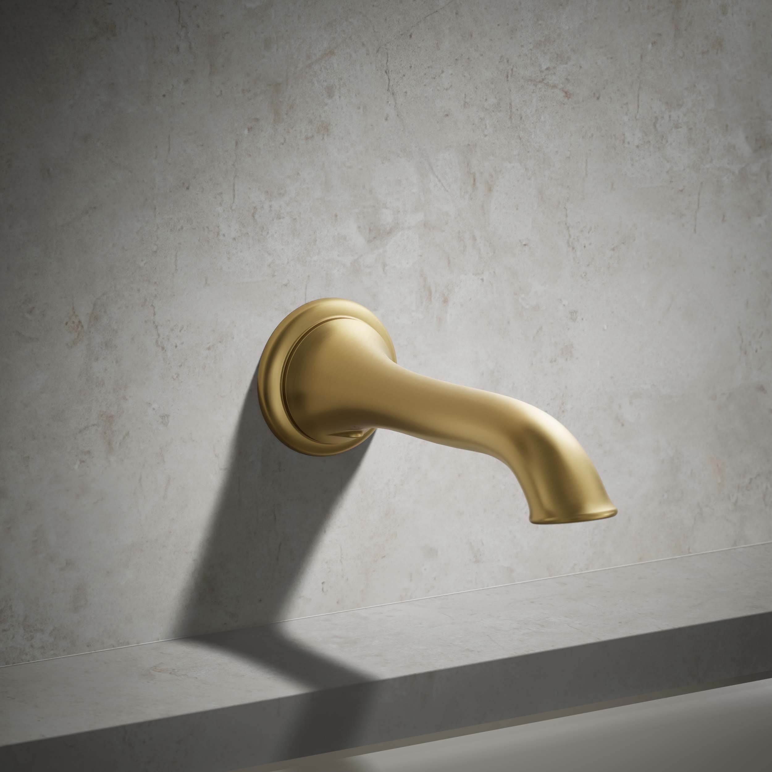 Caño de bañera Universal en latón moderno cepillado vibrante KOHLER K-72791-2MB
