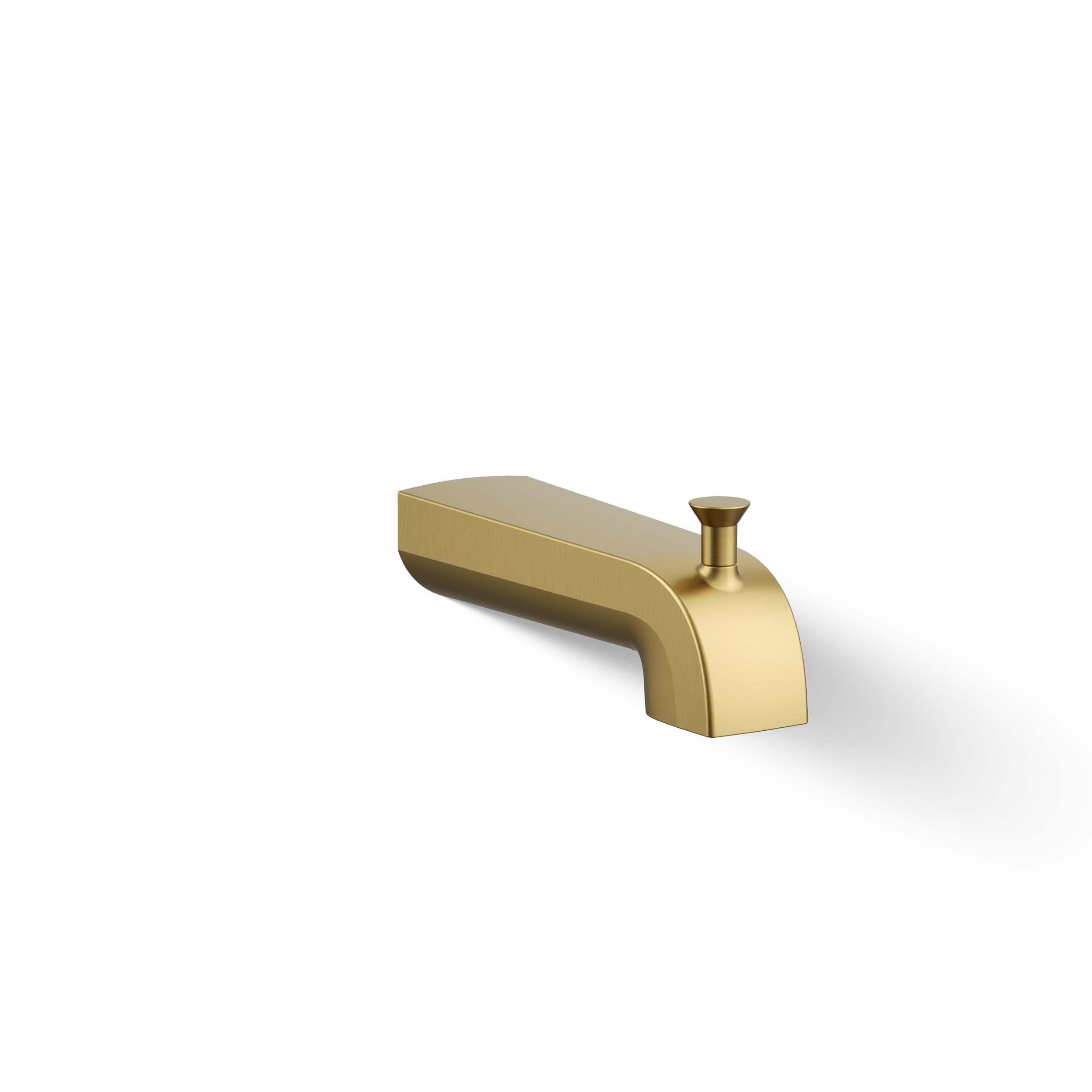Caño de bañera con desviador en latón moderno y cepillado vibrante KOHLER - Ajuste Universal K-97089-2MB