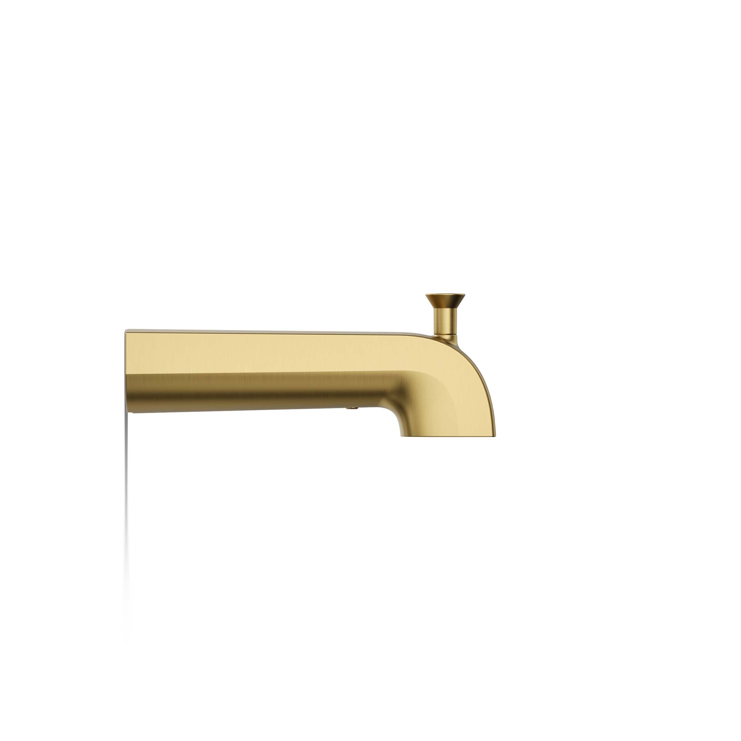 Caño de bañera con desviador en latón moderno y cepillado vibrante KOHLER - Ajuste Universal K-97089-2MB