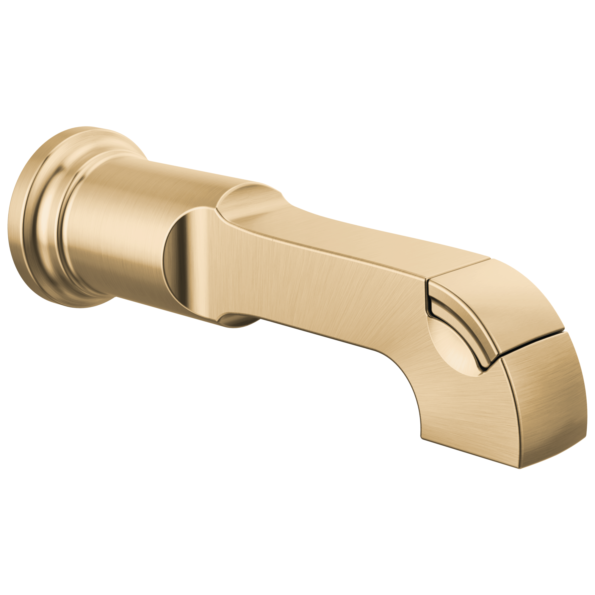 Pico de bañera universal con desviador en bronce champán Lumicoat Delta RP102060CZPR