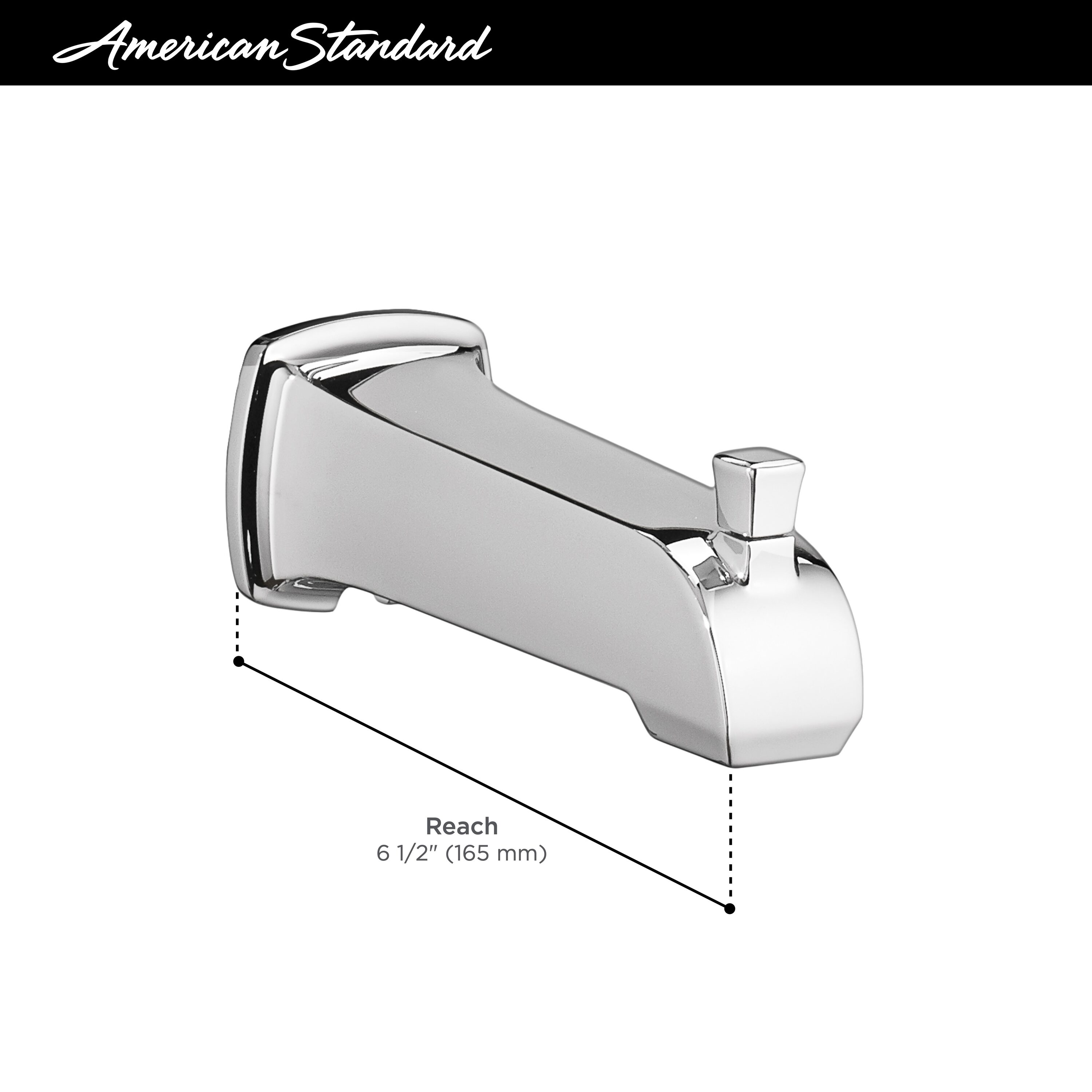 Caño para tina de níquel pulido American Standard 8888093.013