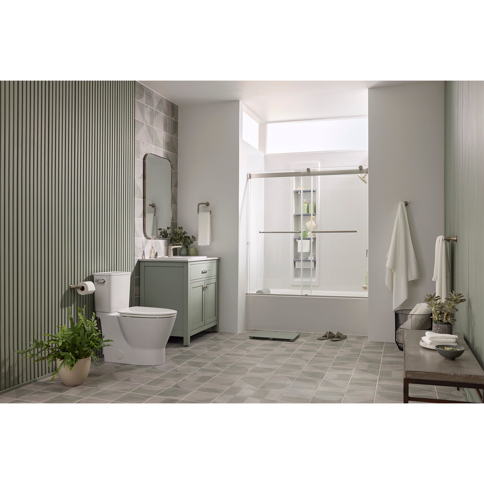 Caño de Bañera American Standard Aspirations en Níquel Cepillado 8888116.295