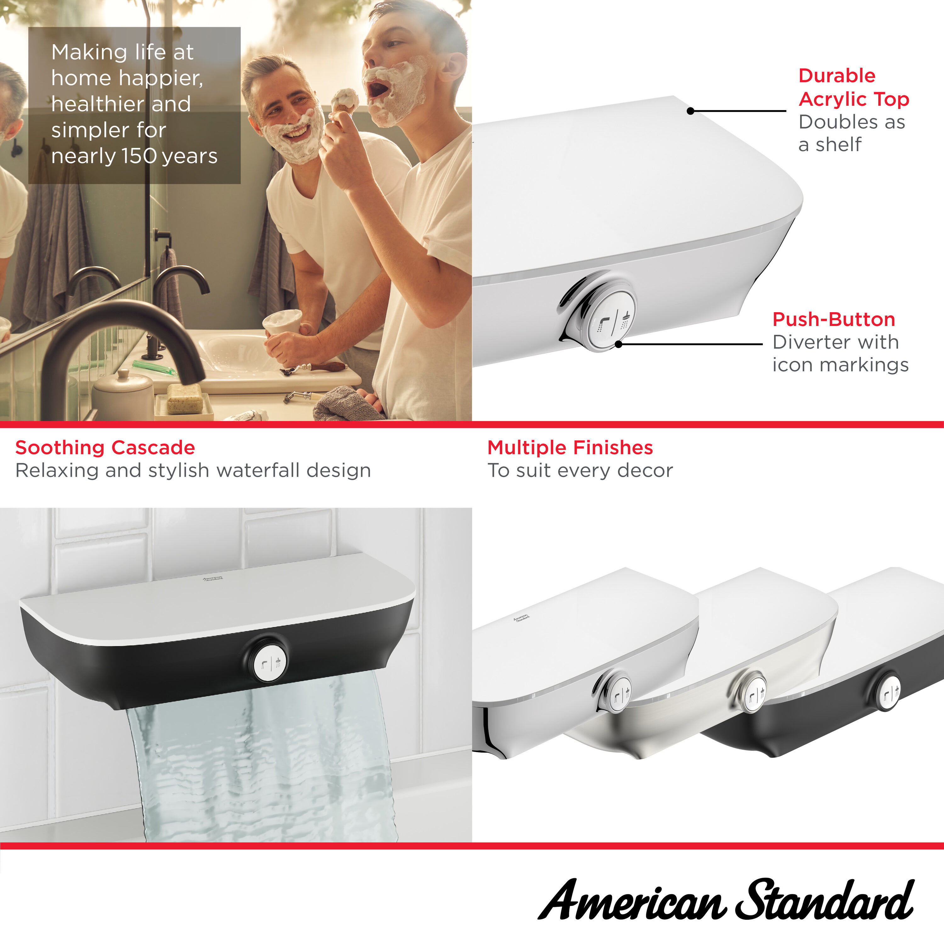 Surtidor de Bañera American Standard Aspirations Cromado 8888116.002