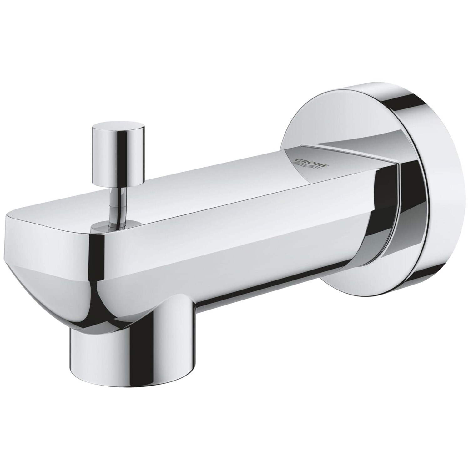 Caño de bañera con desviador de ajuste universal en cromo Starlight GROHE 13382001