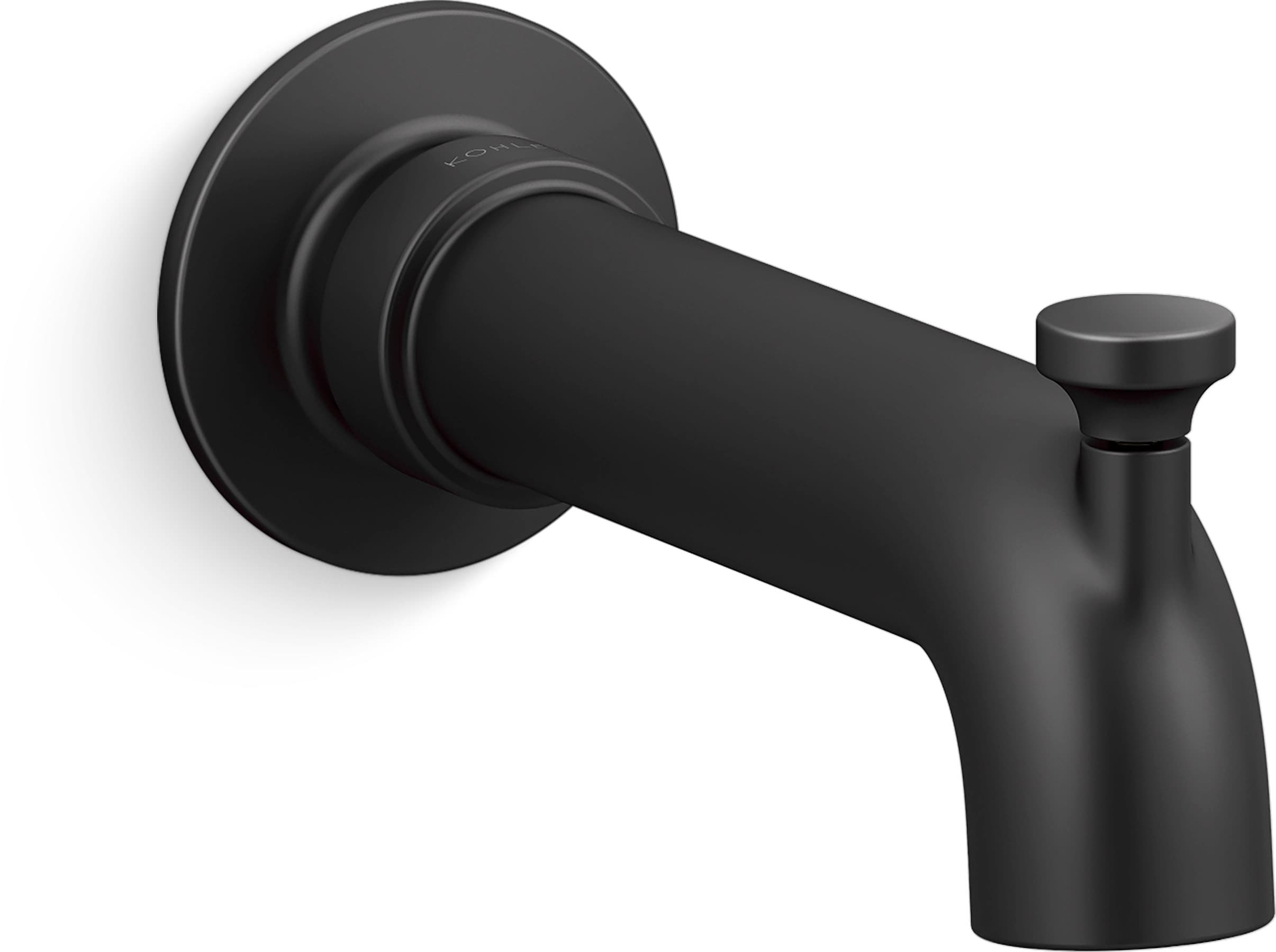 Tubo de bañera en negro mate con desviador KOHLER Castia por Studio McGee 35923-BL