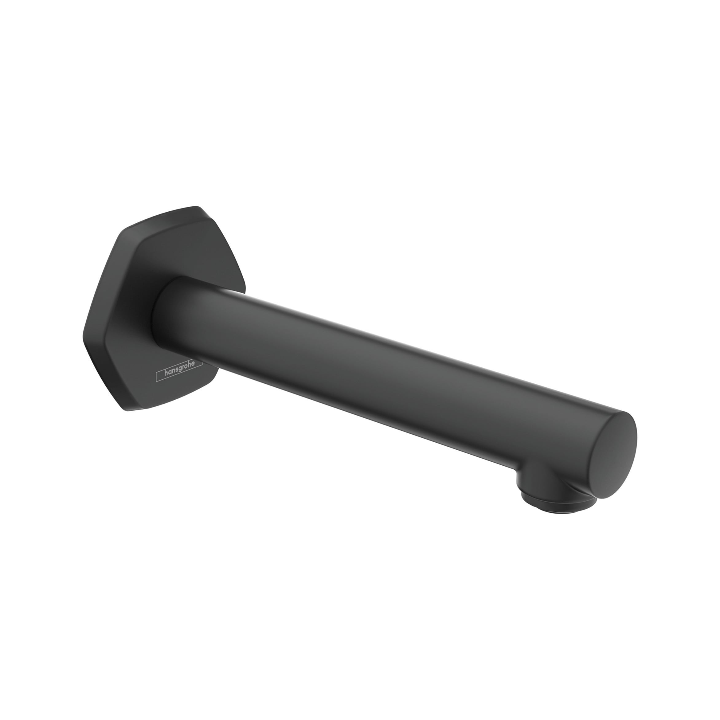 Caño para tina en color negro mate, ajuste universal Hansgrohe 04814670