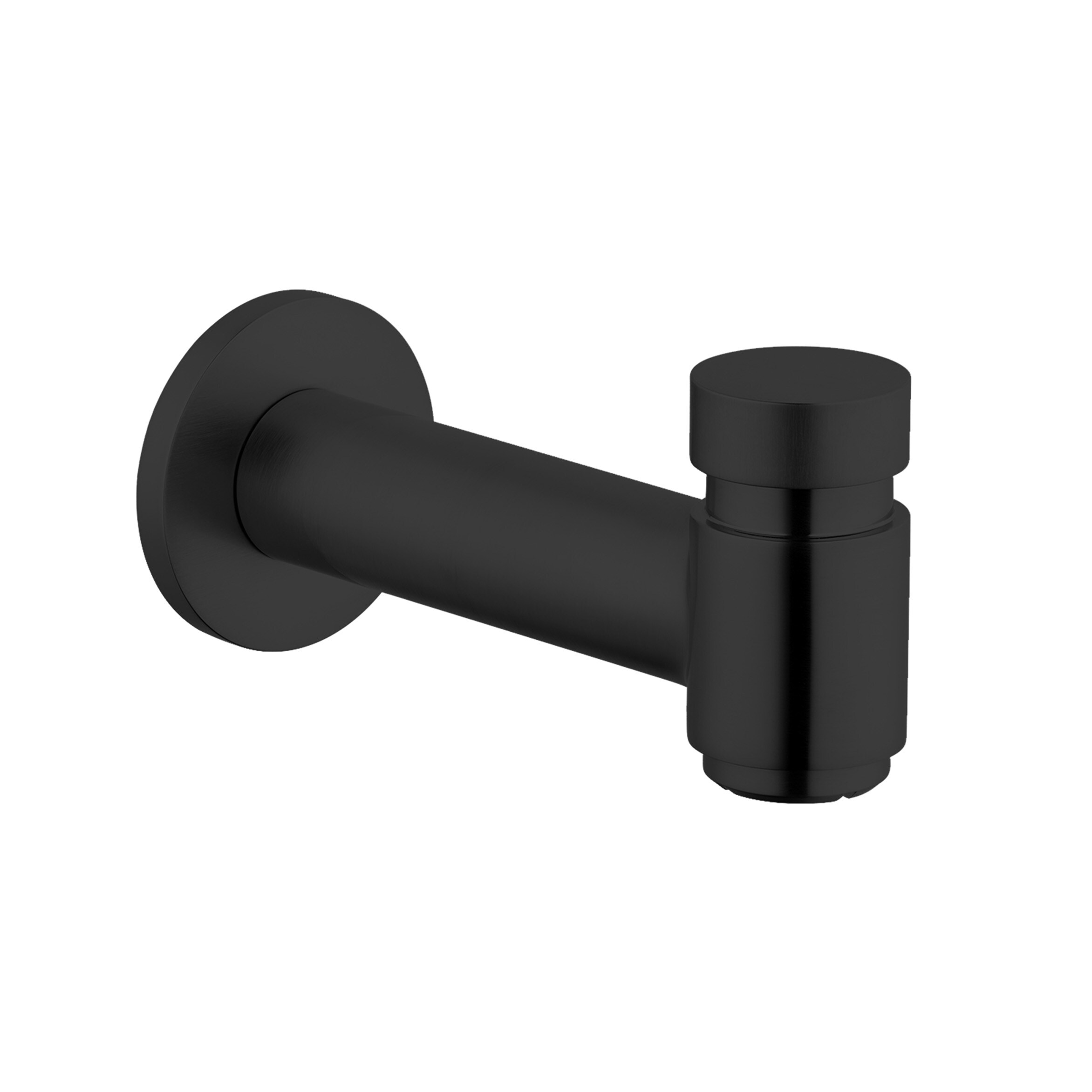 Caño de bañera negro mate universal con desviador Hansgrohe 72411671