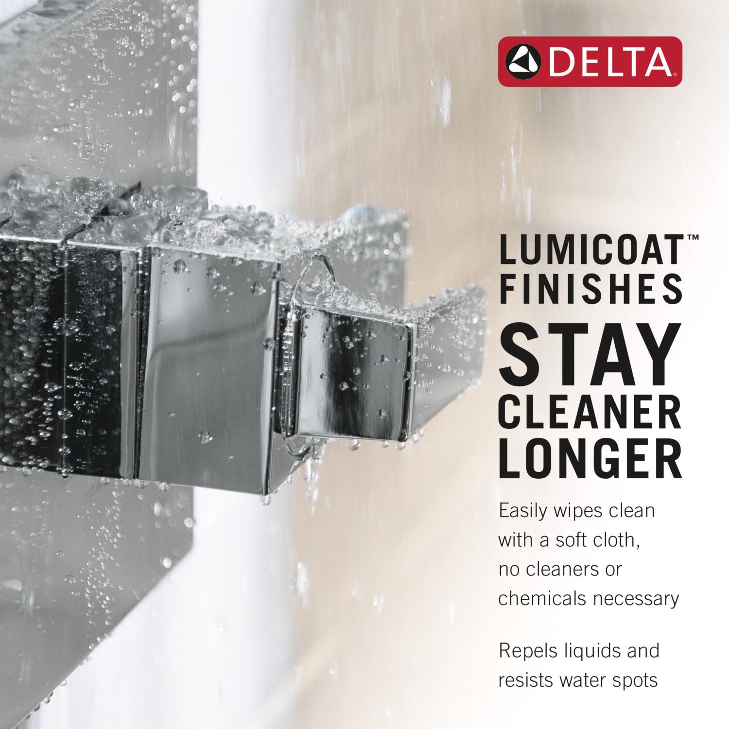 Boquilla de bañera universal de montaje en pared de acero inoxidable Lumicoat de Delta RP93377SSPR