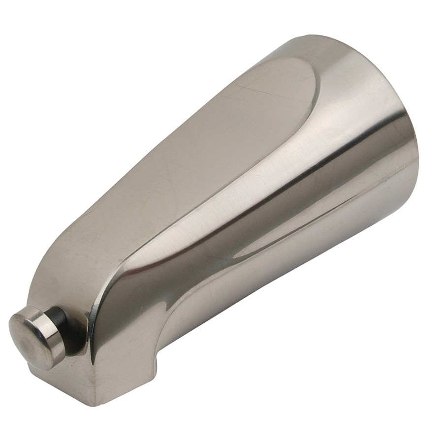 Caño de bañera de latón con acabado PVD Satin/Nickel y desviador SWD0451 D